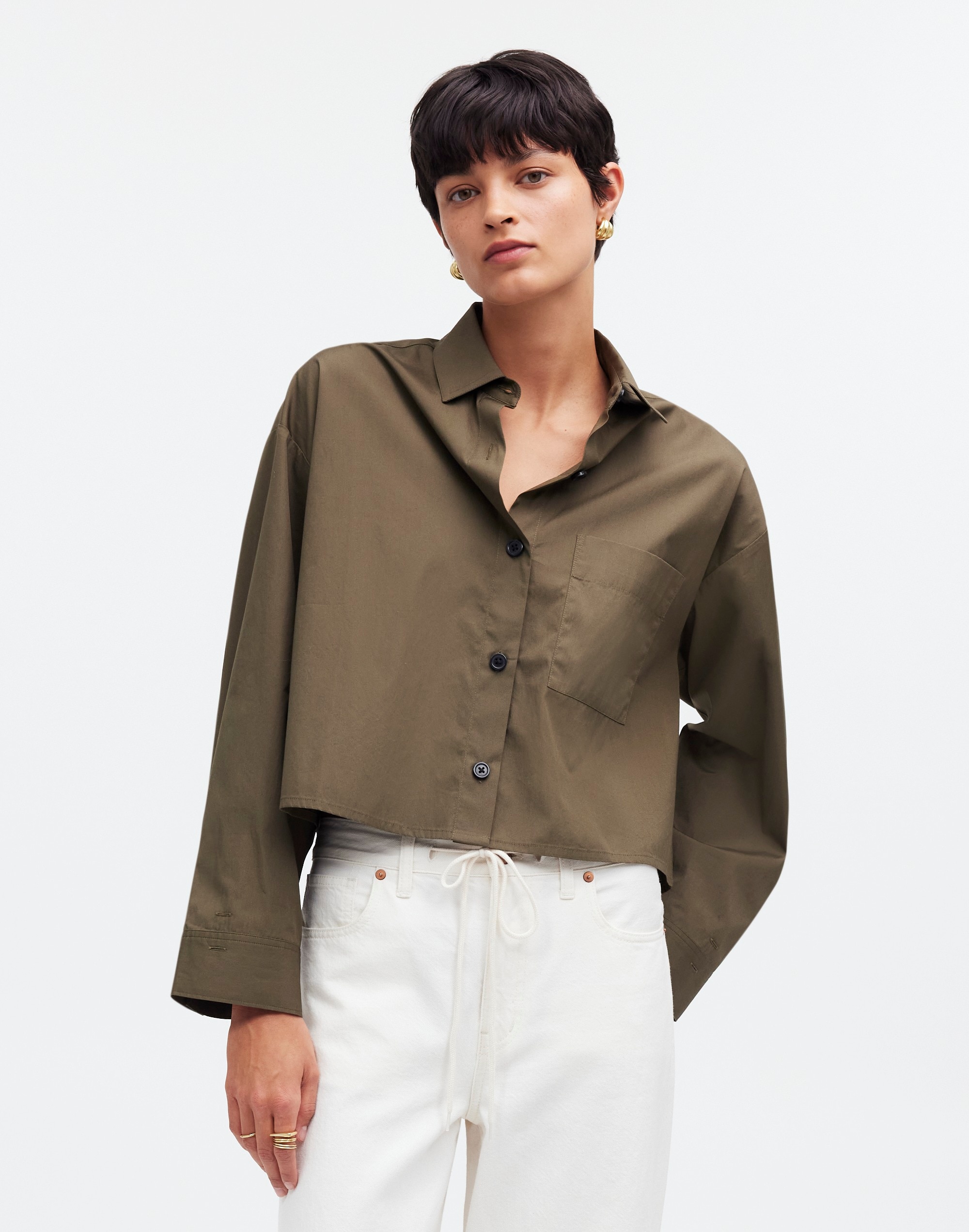 Straight-Hem Shirt