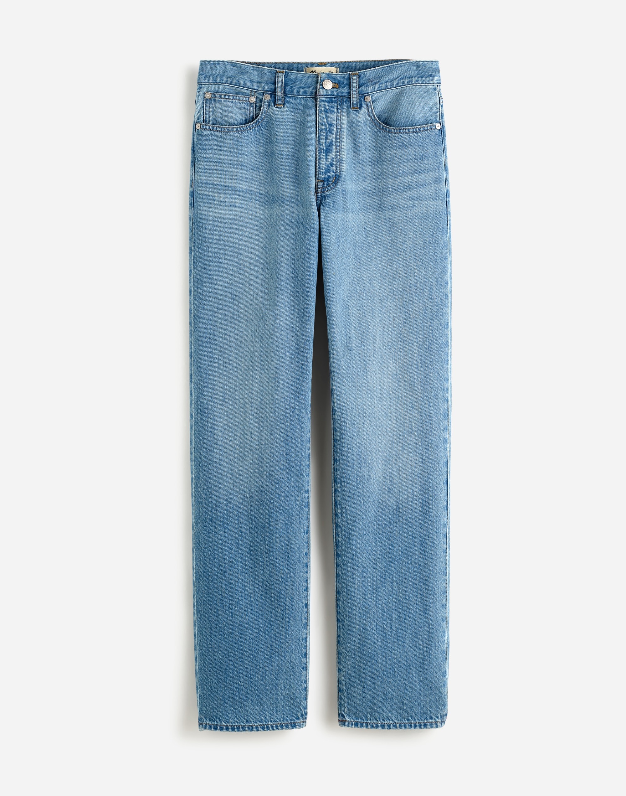 Low-Slung Straight Jeans