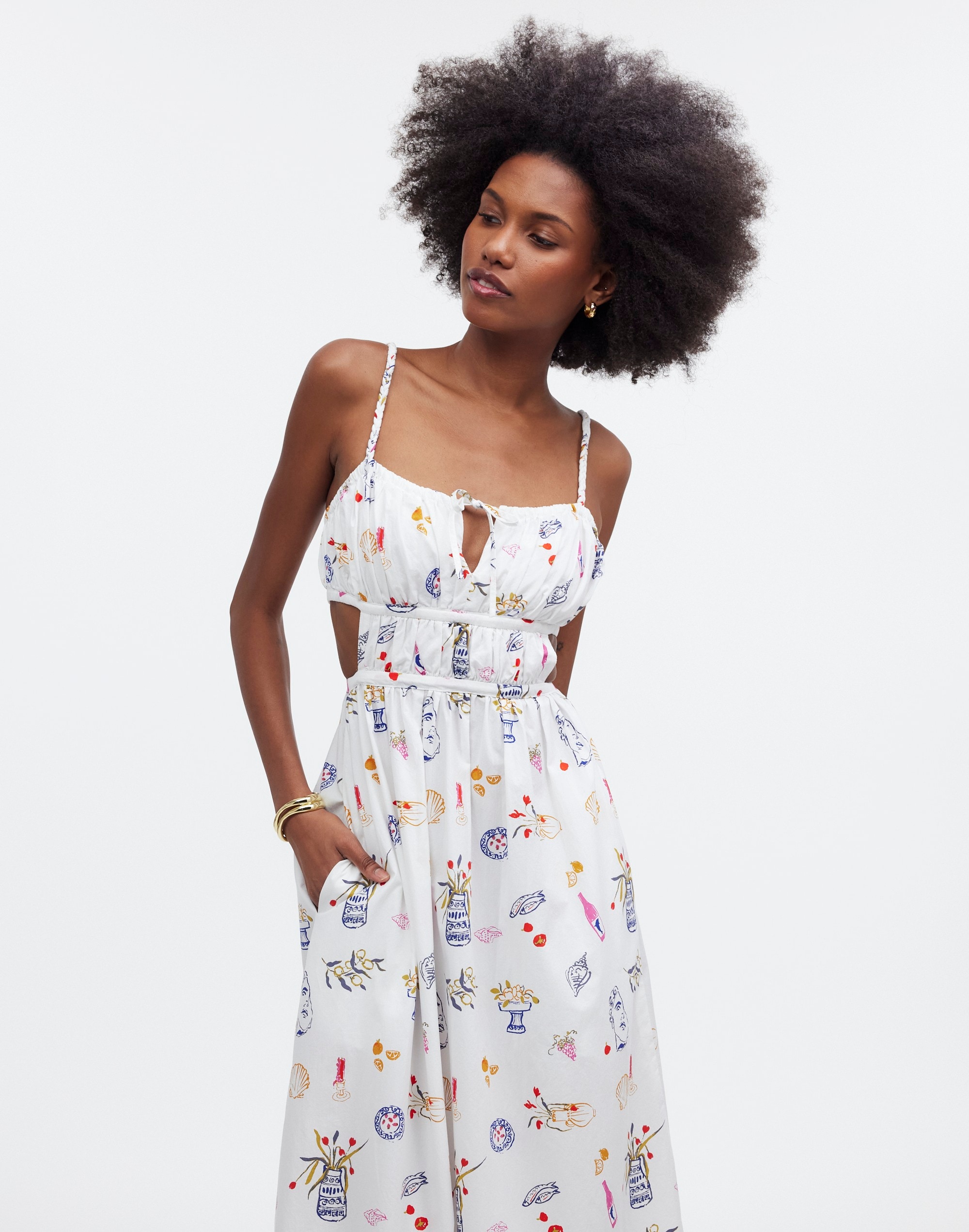 Madewell x Lisa Says Gah! Cutout Midi Dress
