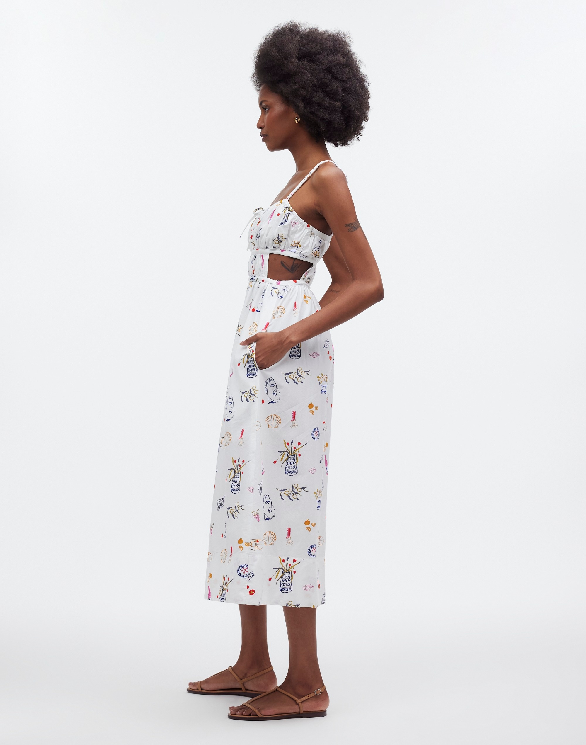 Madewell x Lisa Says Gah! Cutout Midi Dress