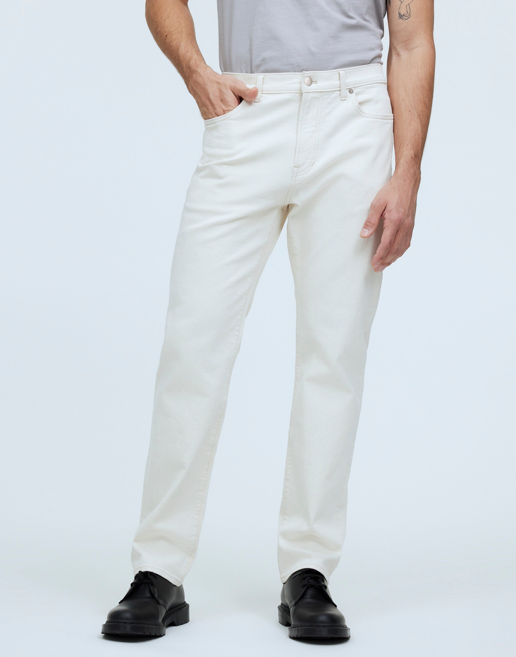 Shop Mw The 1991 Straight-leg Jean In Tile White