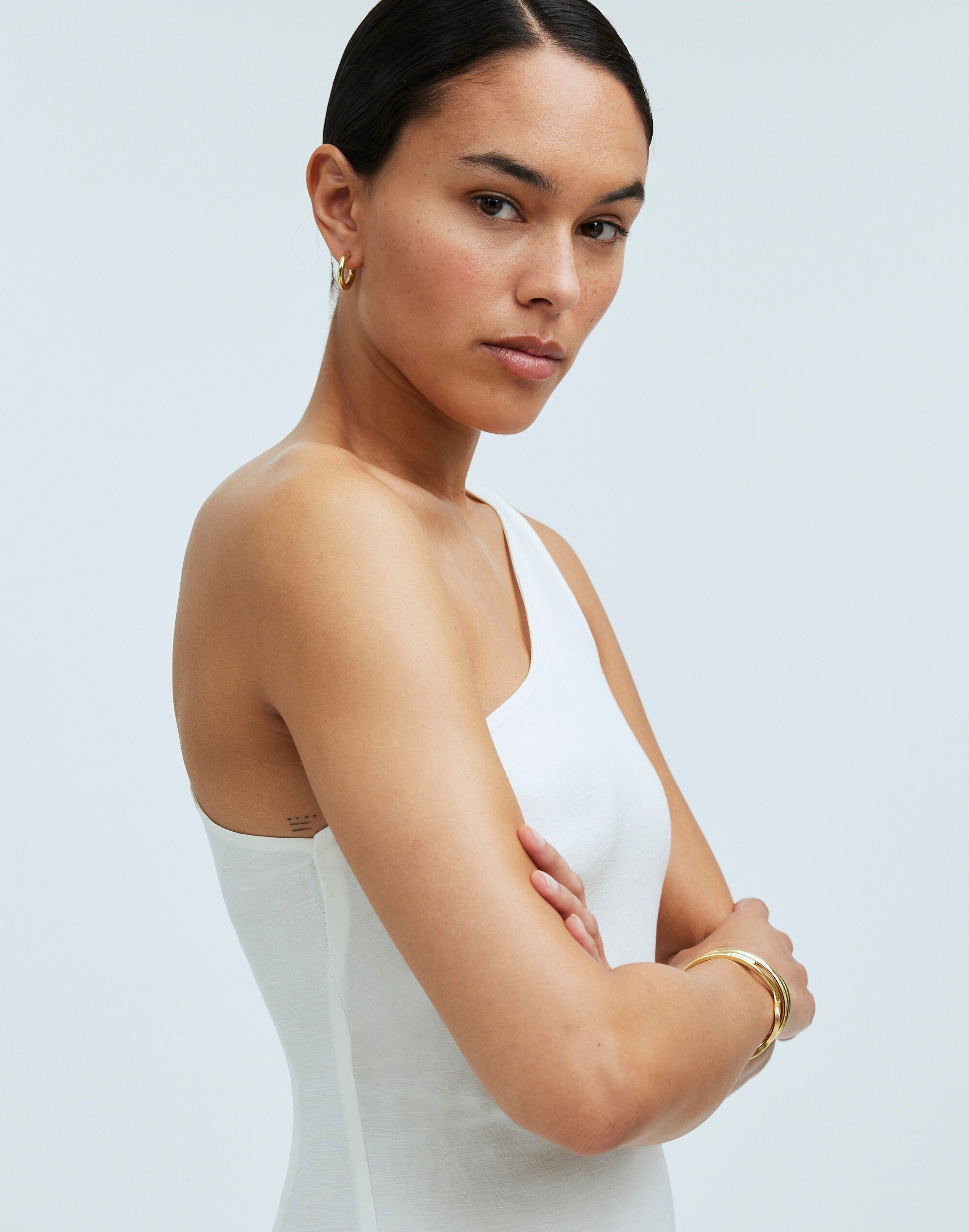 One-Shoulder Midi Dress