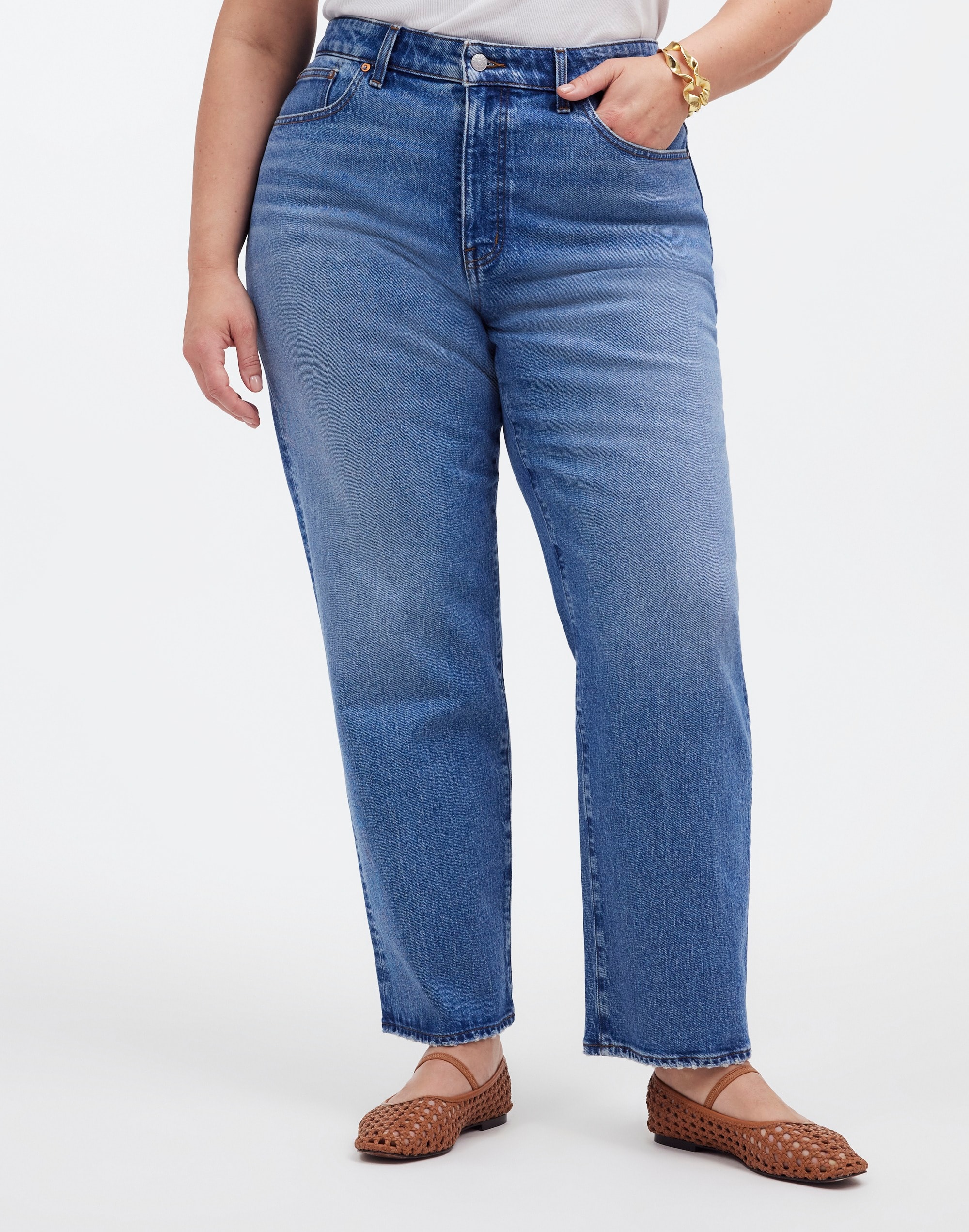 The Plus '90s Straight Crop Jean