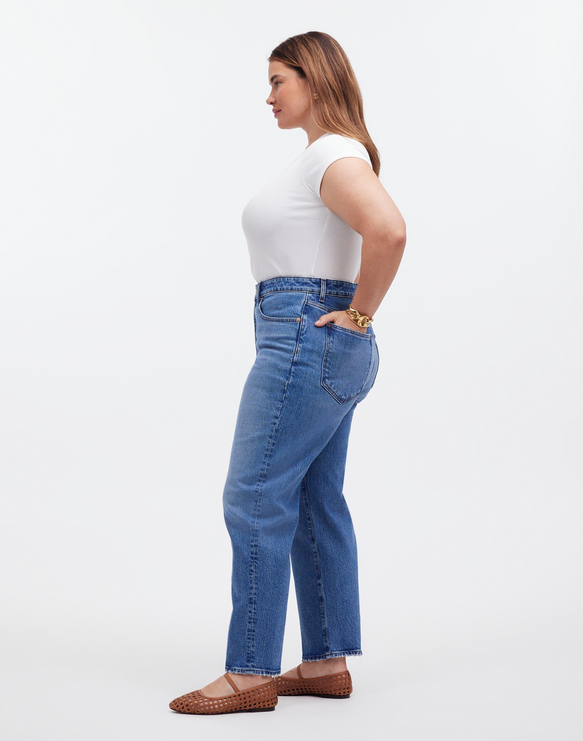 The Plus '90s Straight Crop Jean