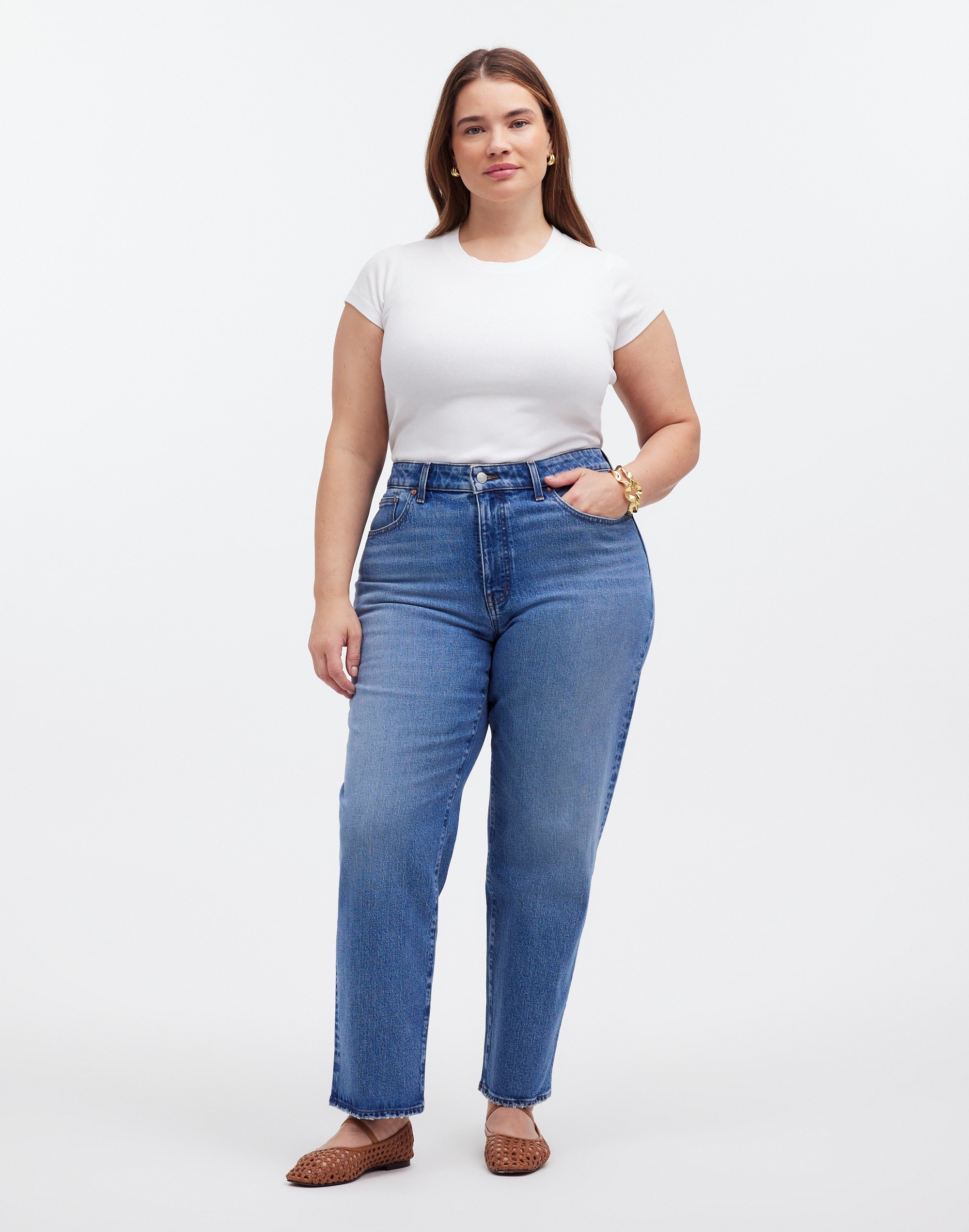The Plus '90s Straight Crop Jean