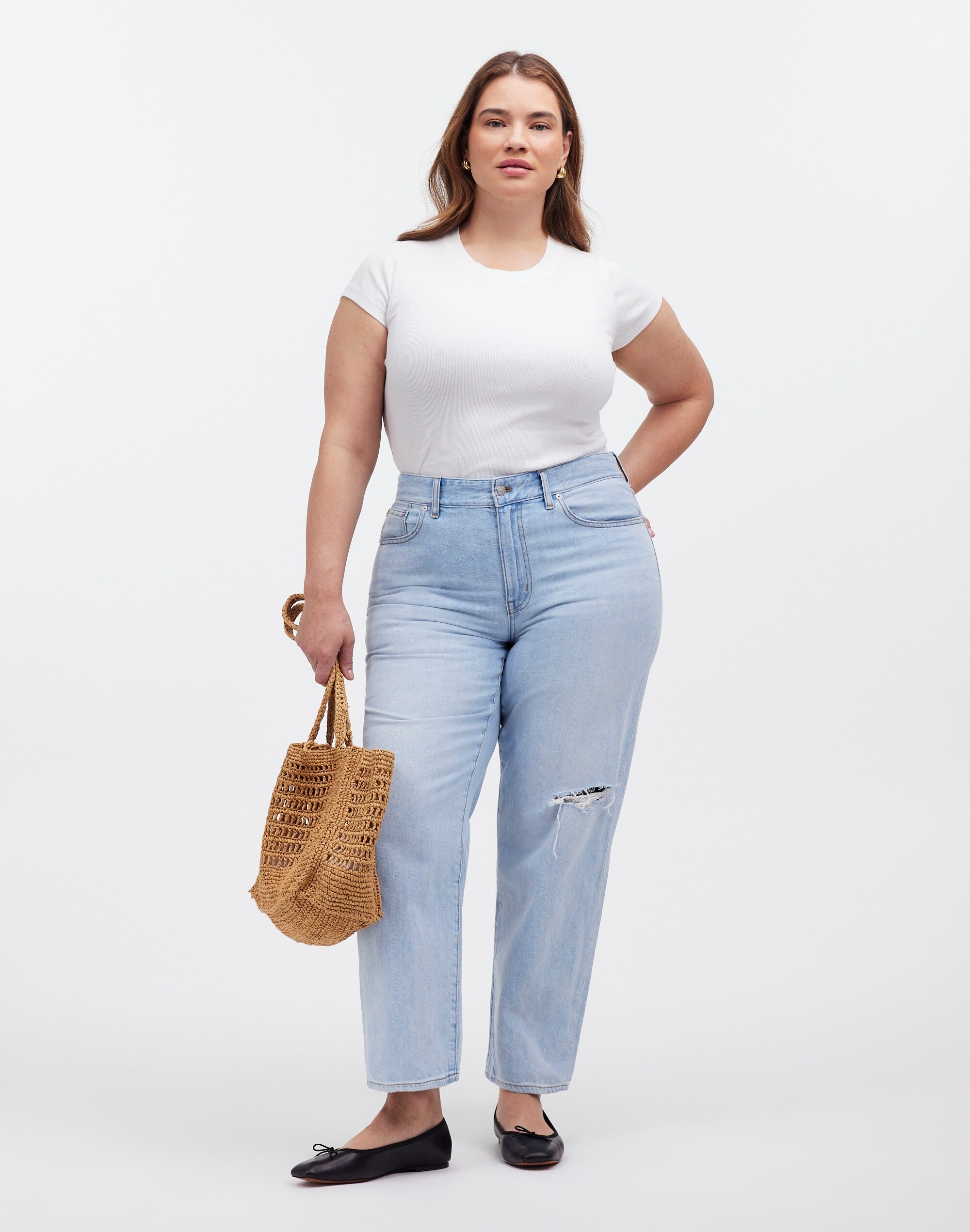 The Plus '90s Straight Crop Jean