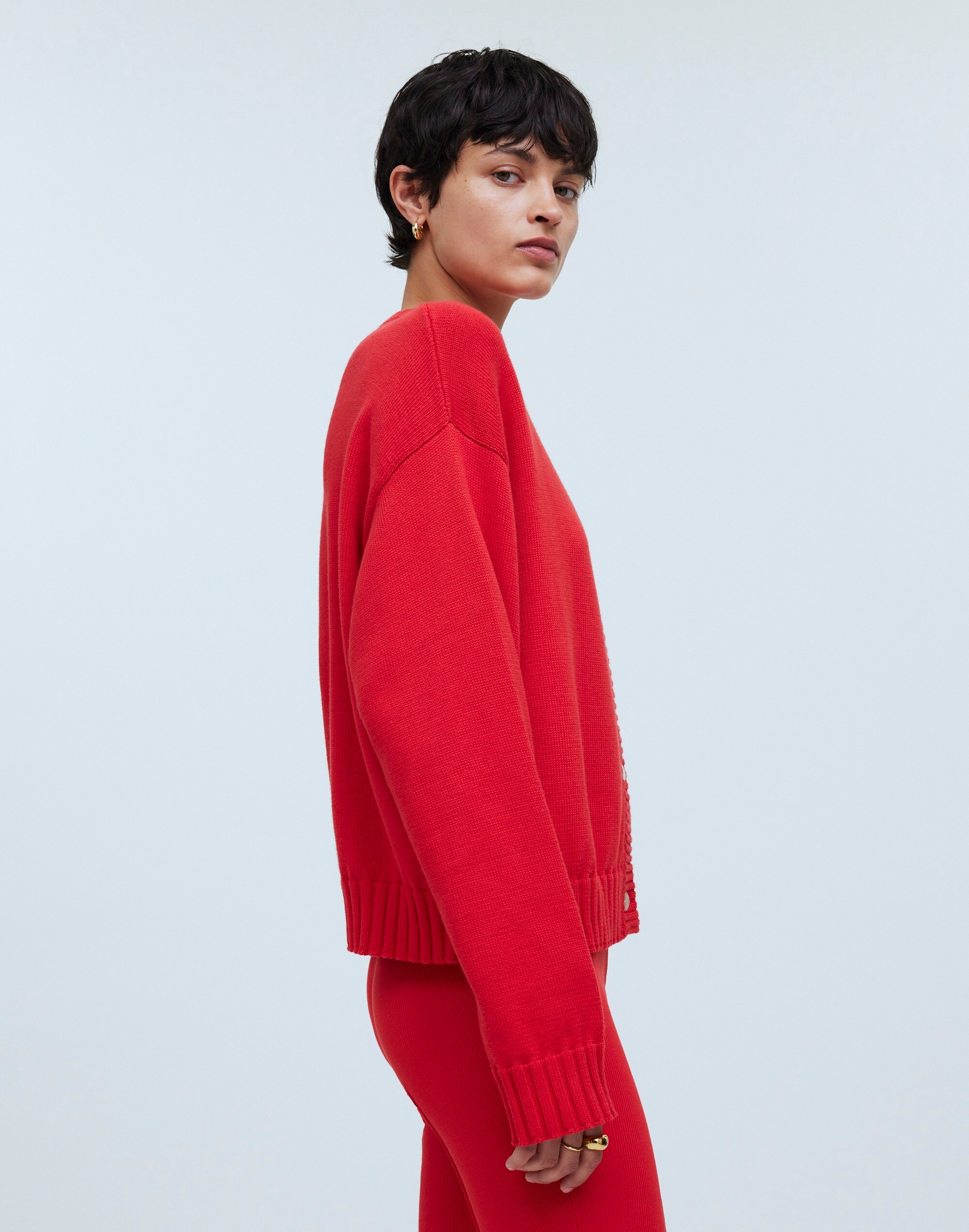 Donni Cotton-Knit Cardigan