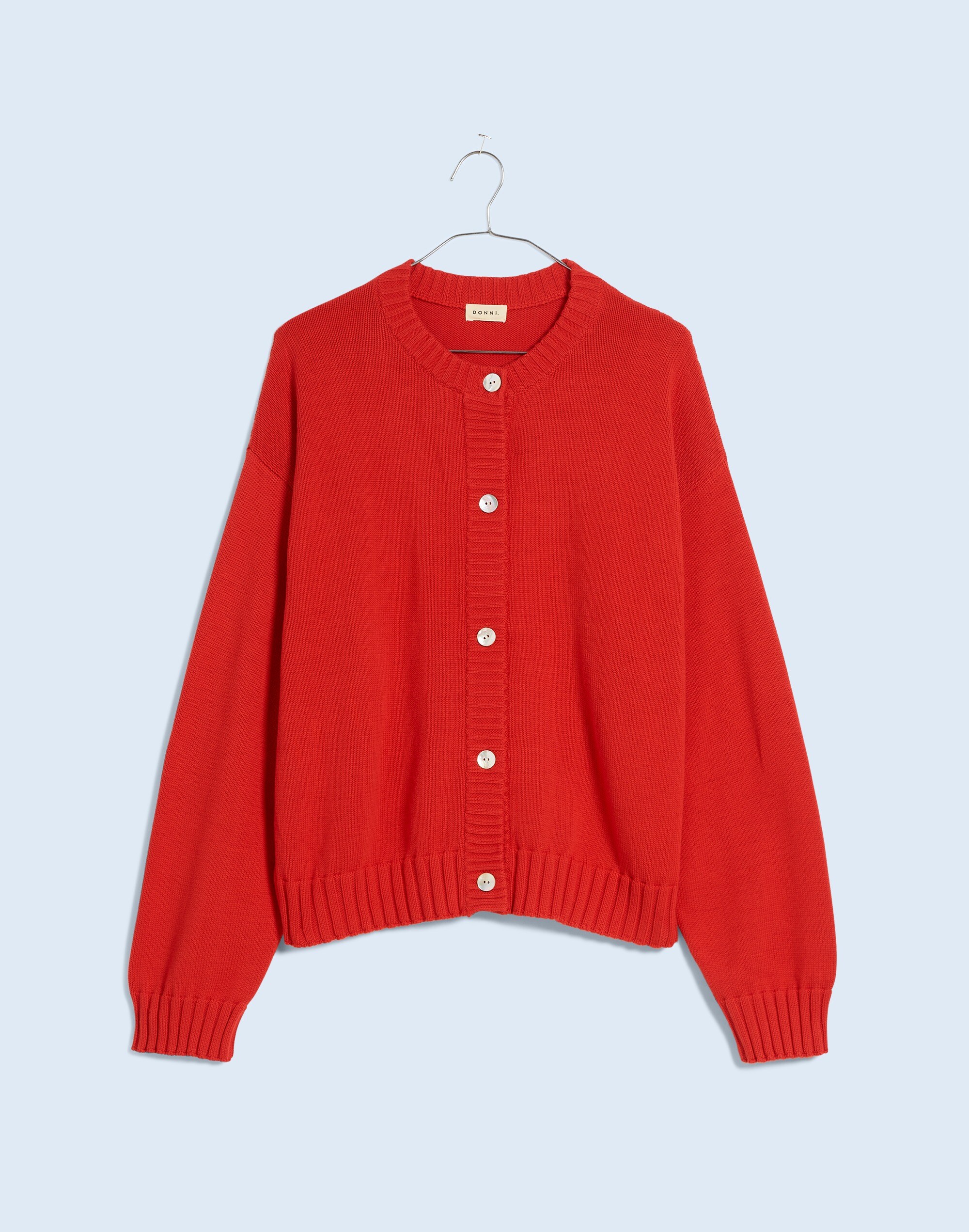 Donni Cotton-Knit Cardigan
