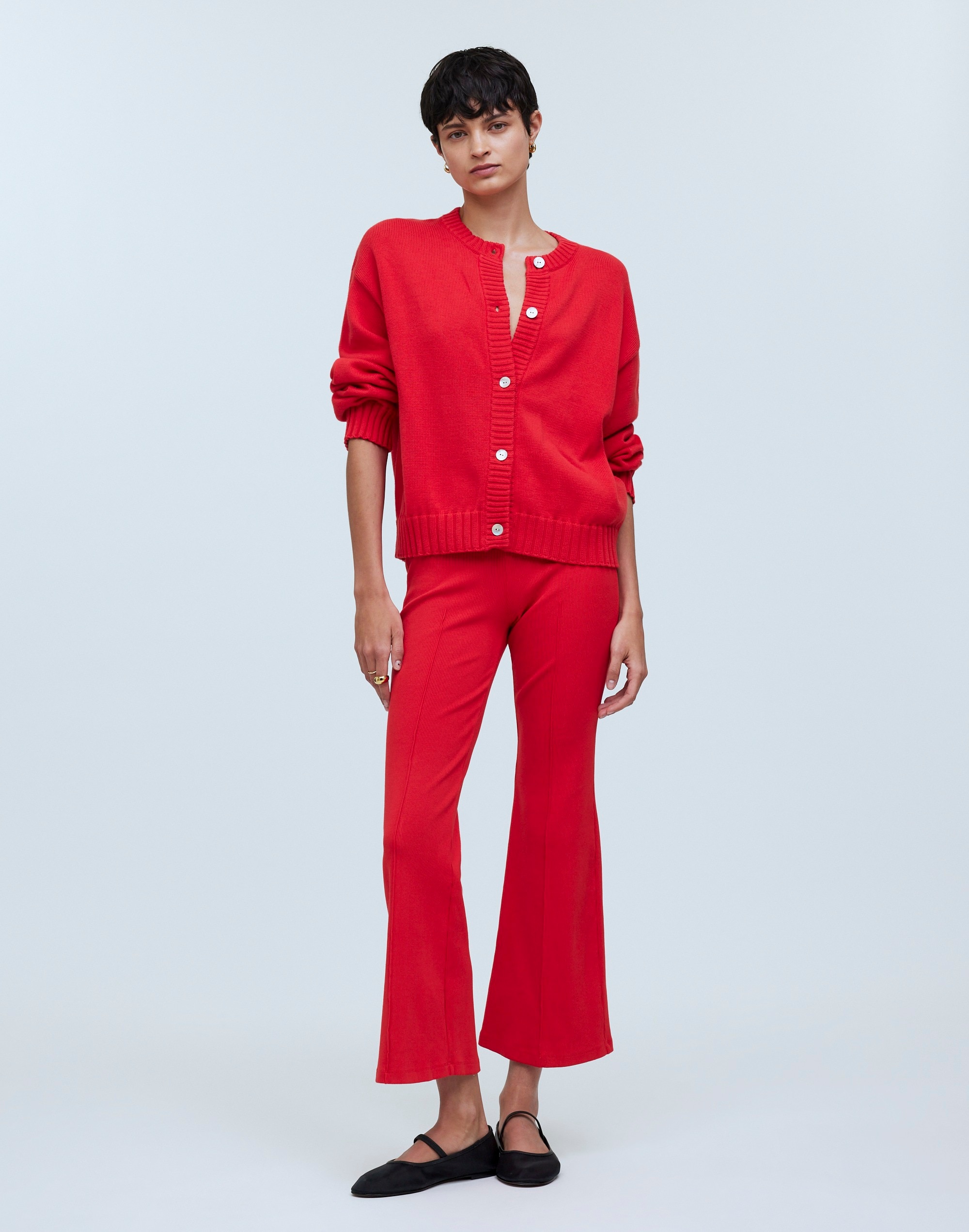 donni cotton-knit cardigan