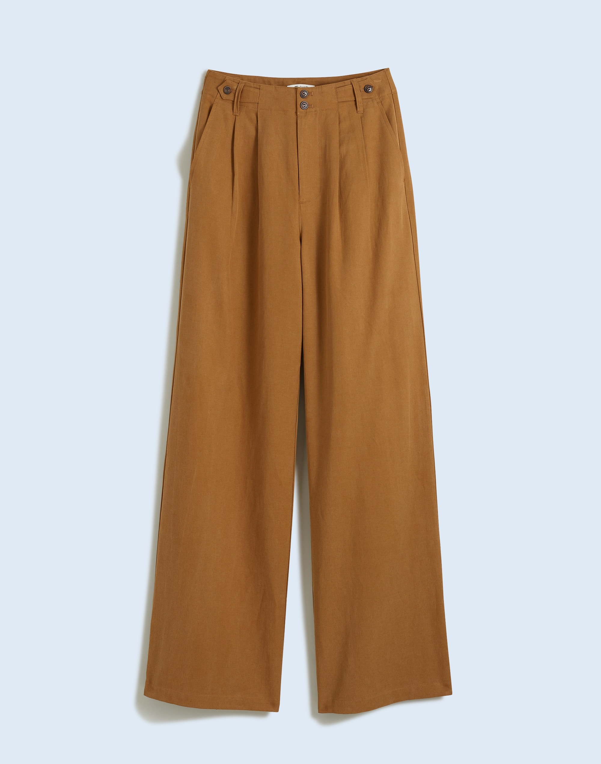 The Plus Curvy Harlow Wide-Leg Pant in Drapey Twill