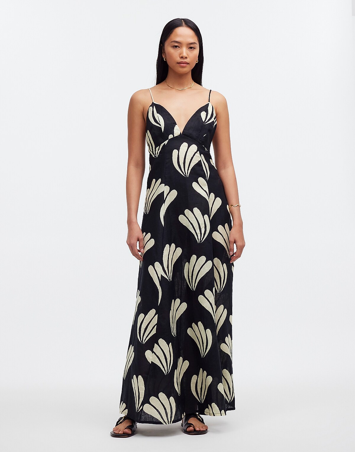 Zulu & Zephyr Palm Linen Dress