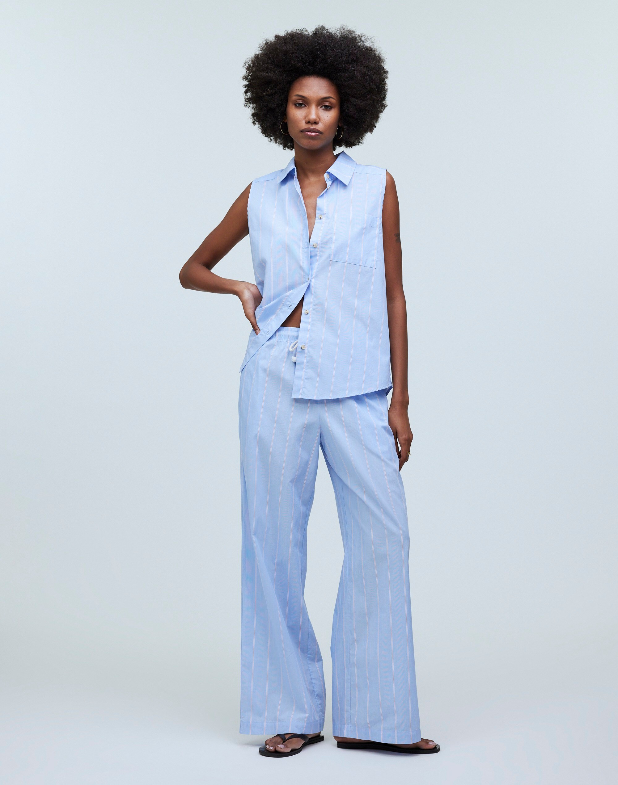 Donni Pop Sleeveless Shirt