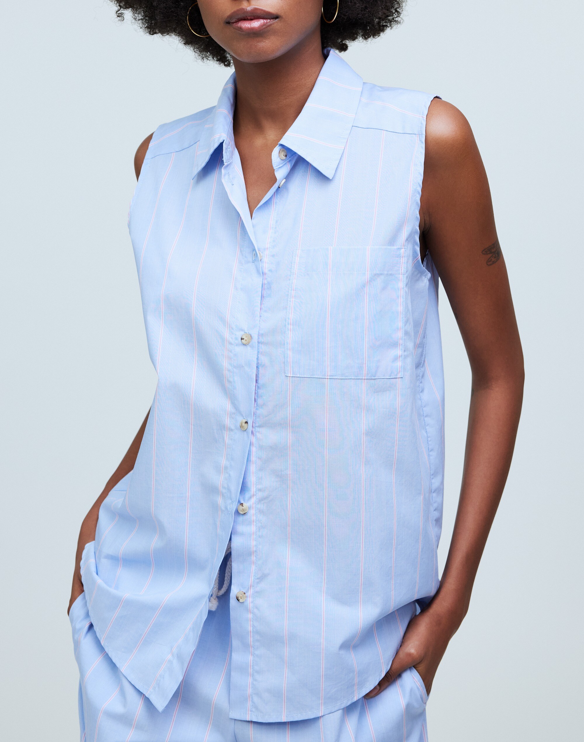 Donni Pop Sleeveless Shirt