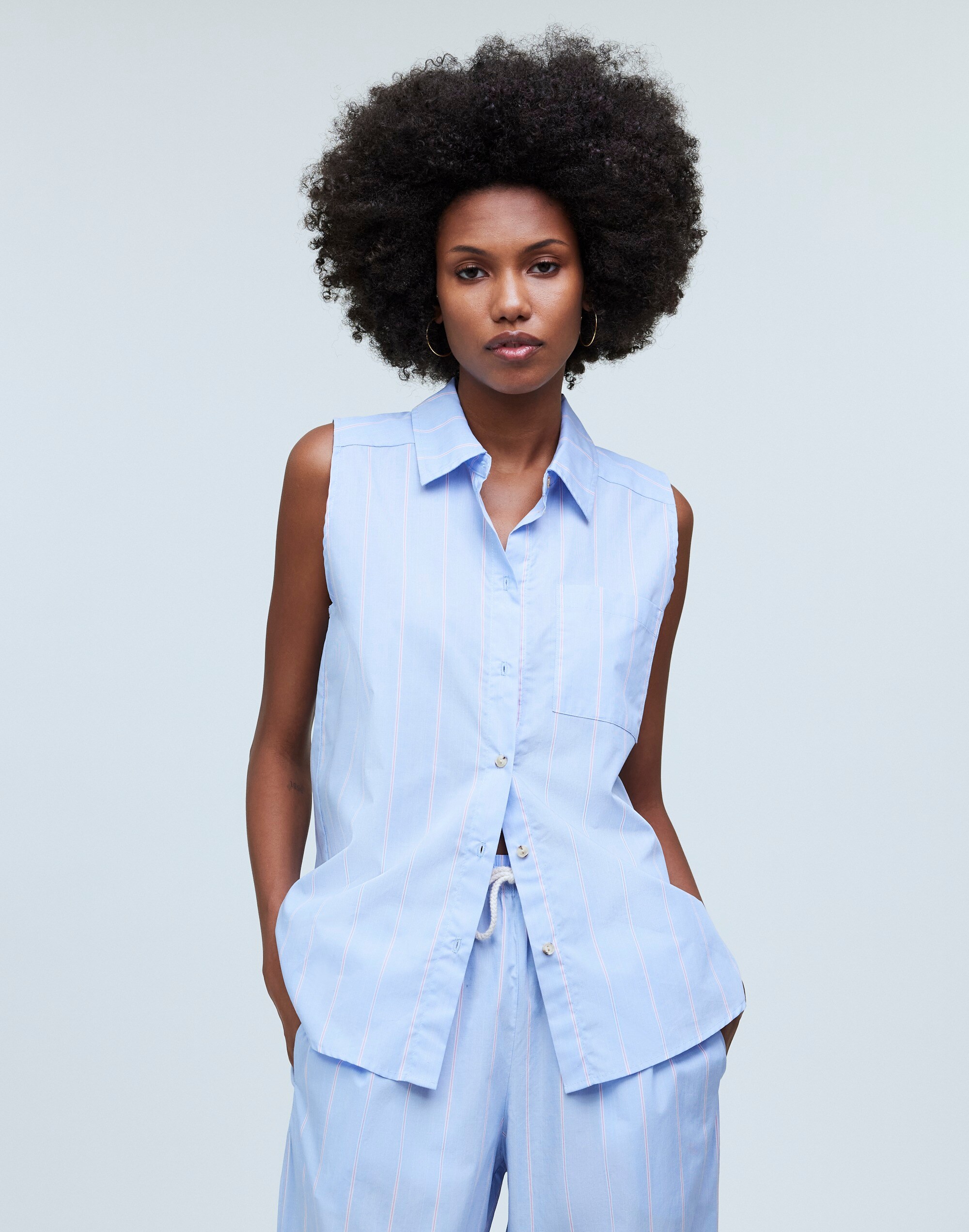 Donni Pop Sleeveless Shirt