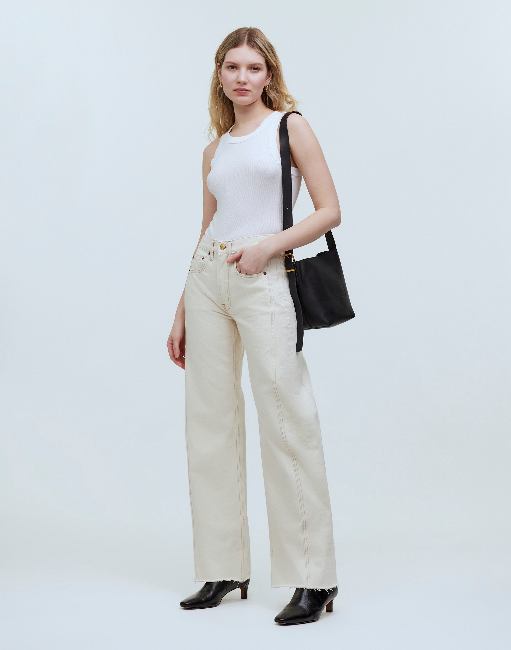 b sides&trade; relaxed lasso cuffed jeans