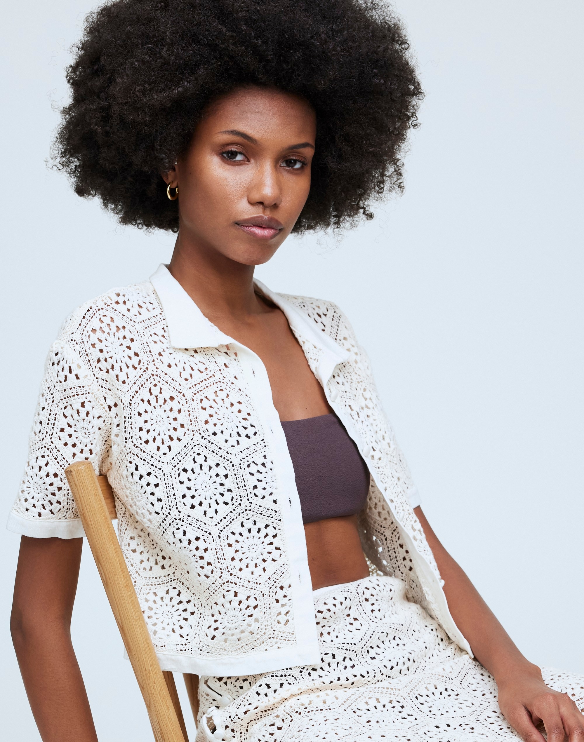 agua bendita shell shirt