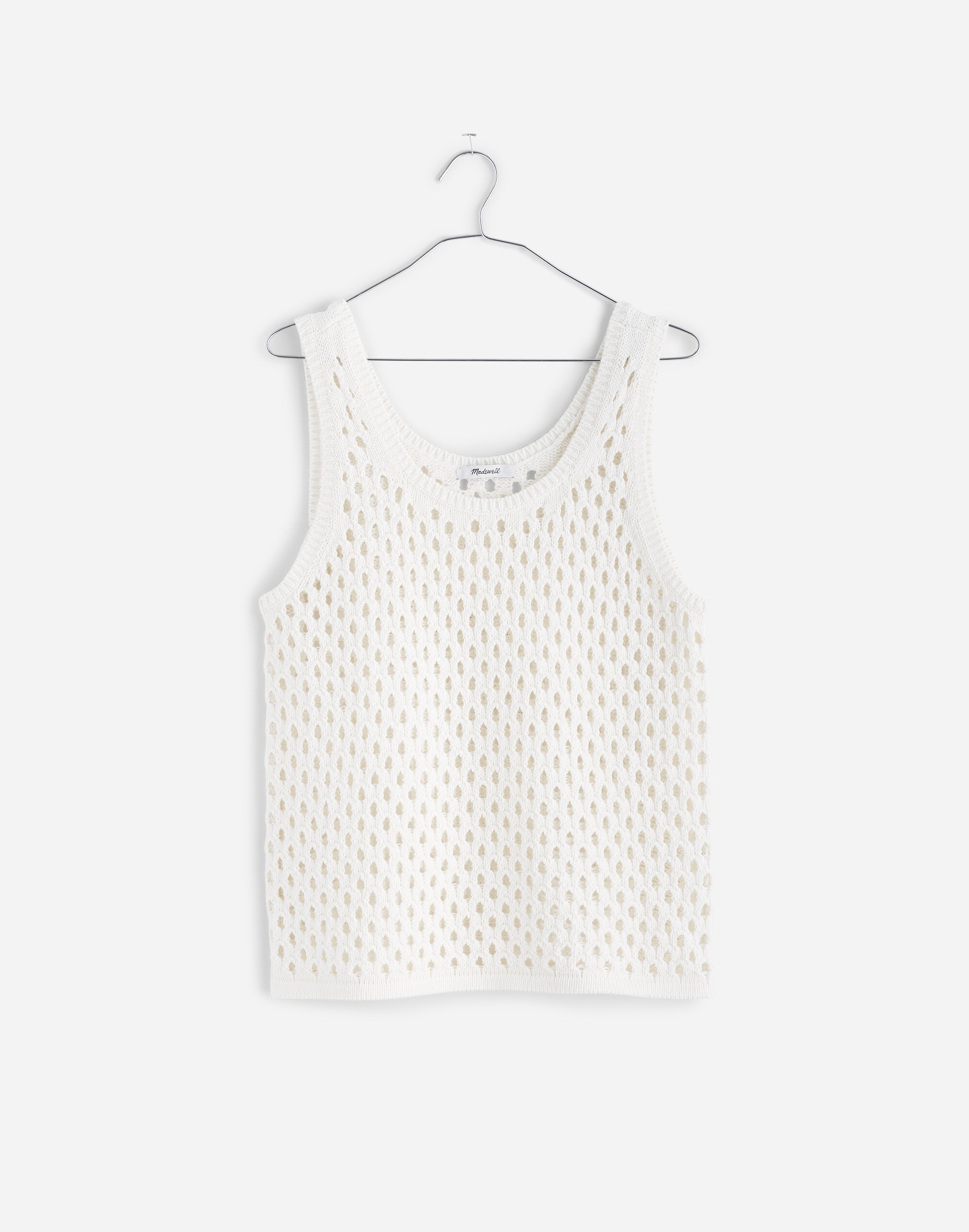 Open-Stitch Sweater Tank