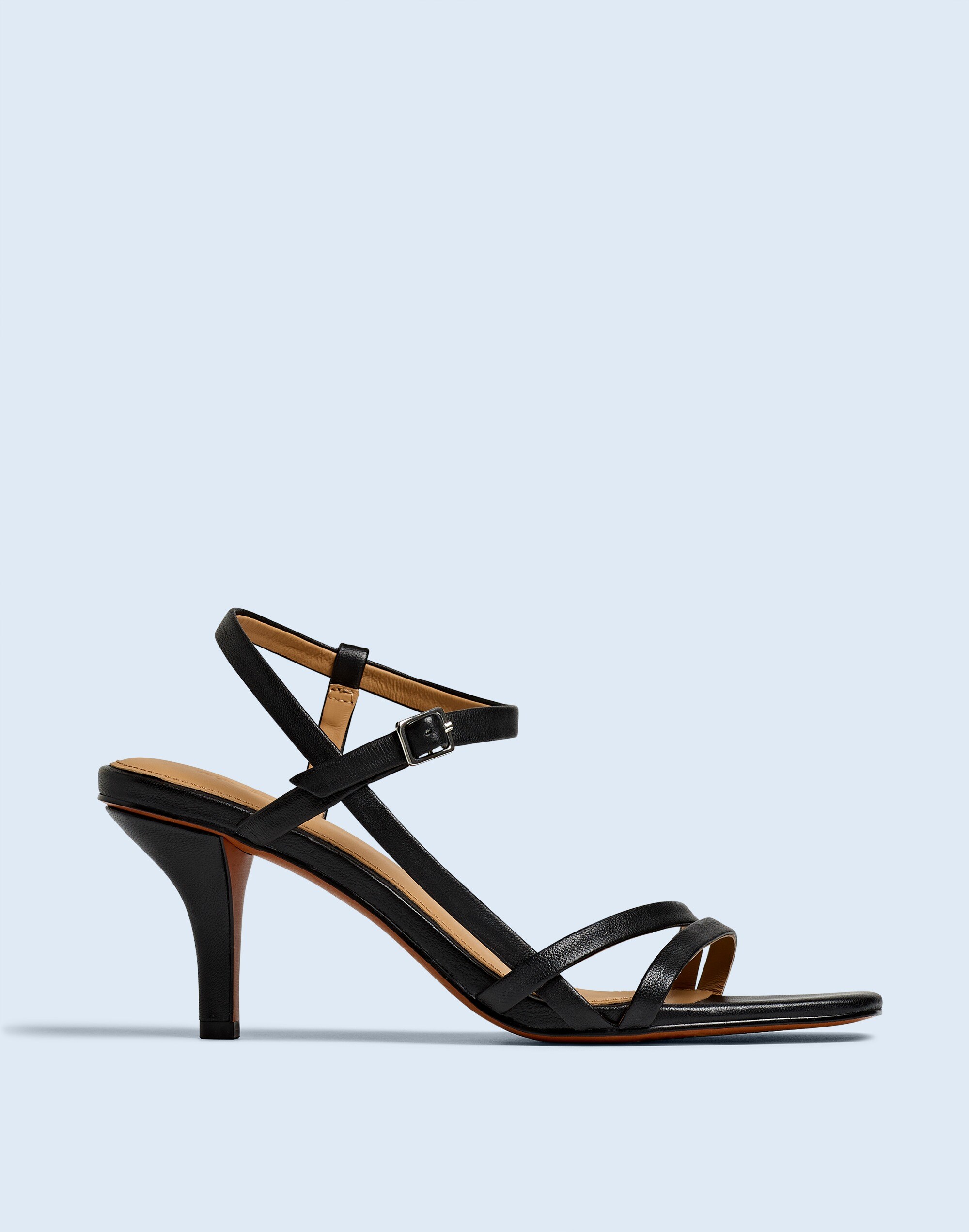 The Shia Ankle-Strap Sandal in true black image 2