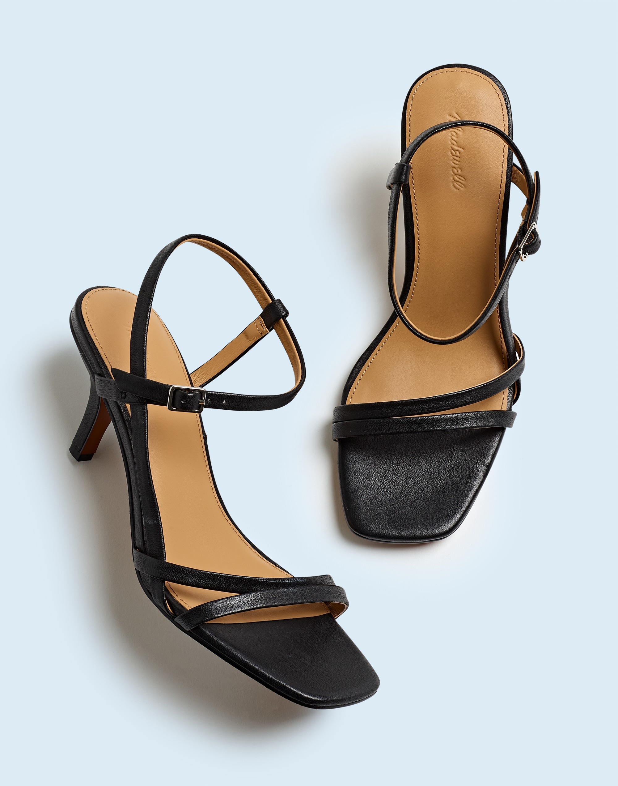 The Shia Ankle-Strap Sandal in true black image 1