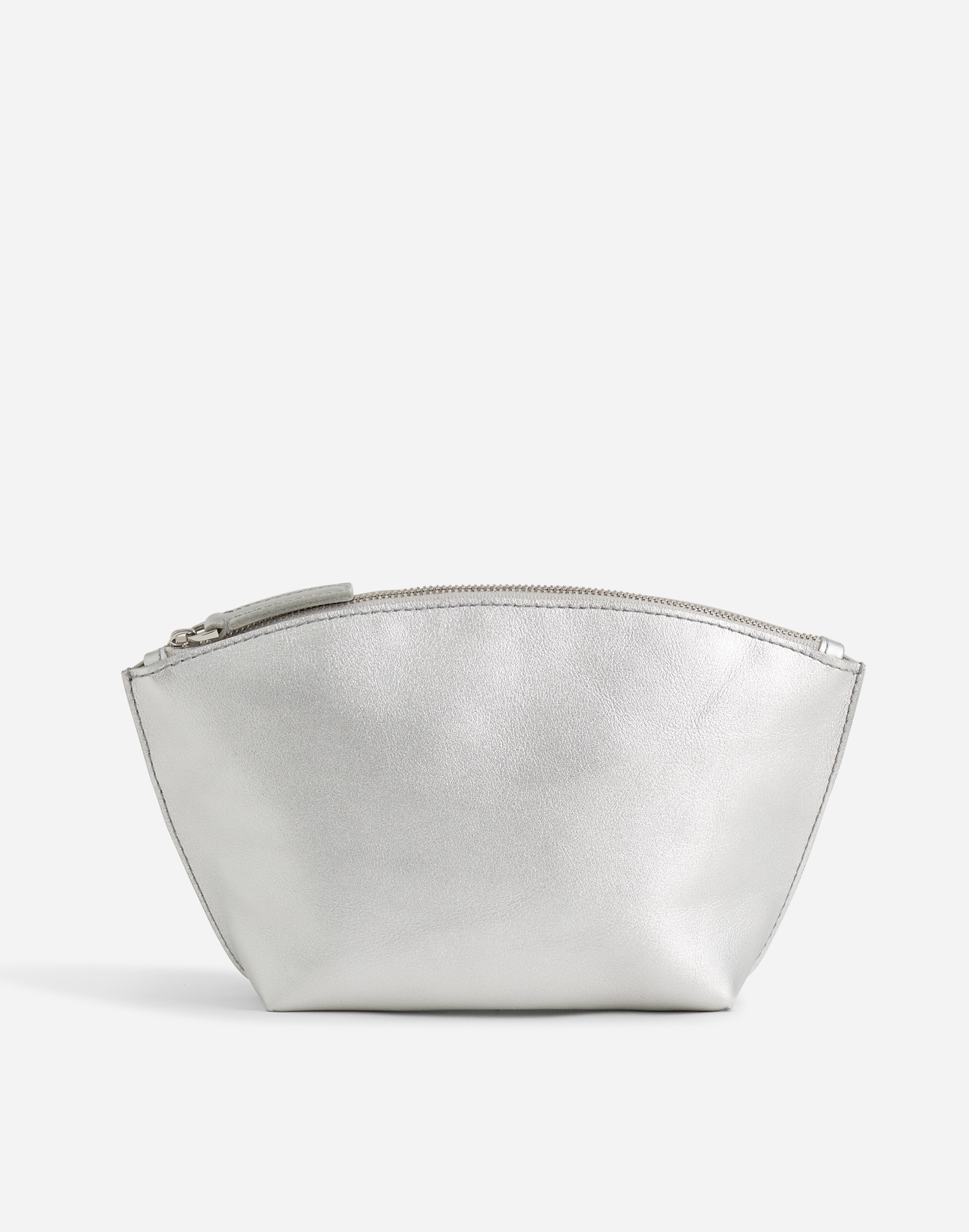 The Essential Zip Pouch in Metallic Leather