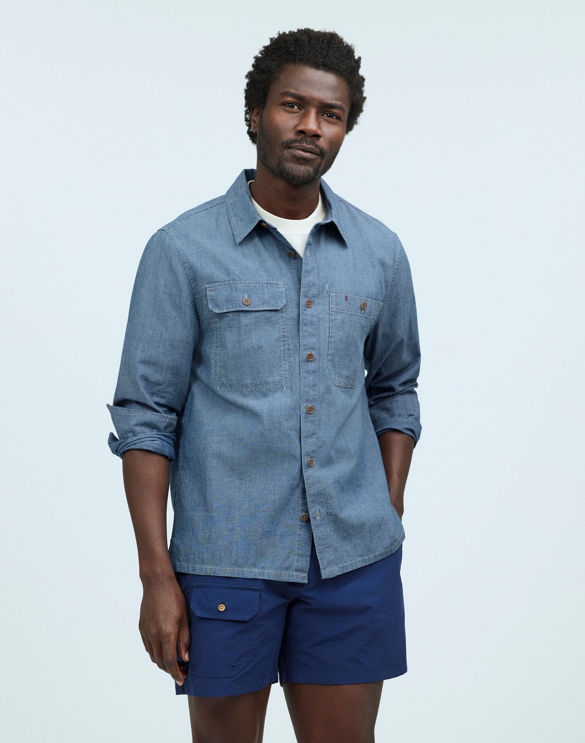 Madewell x William Ellery Chambray Button-Up Shirt