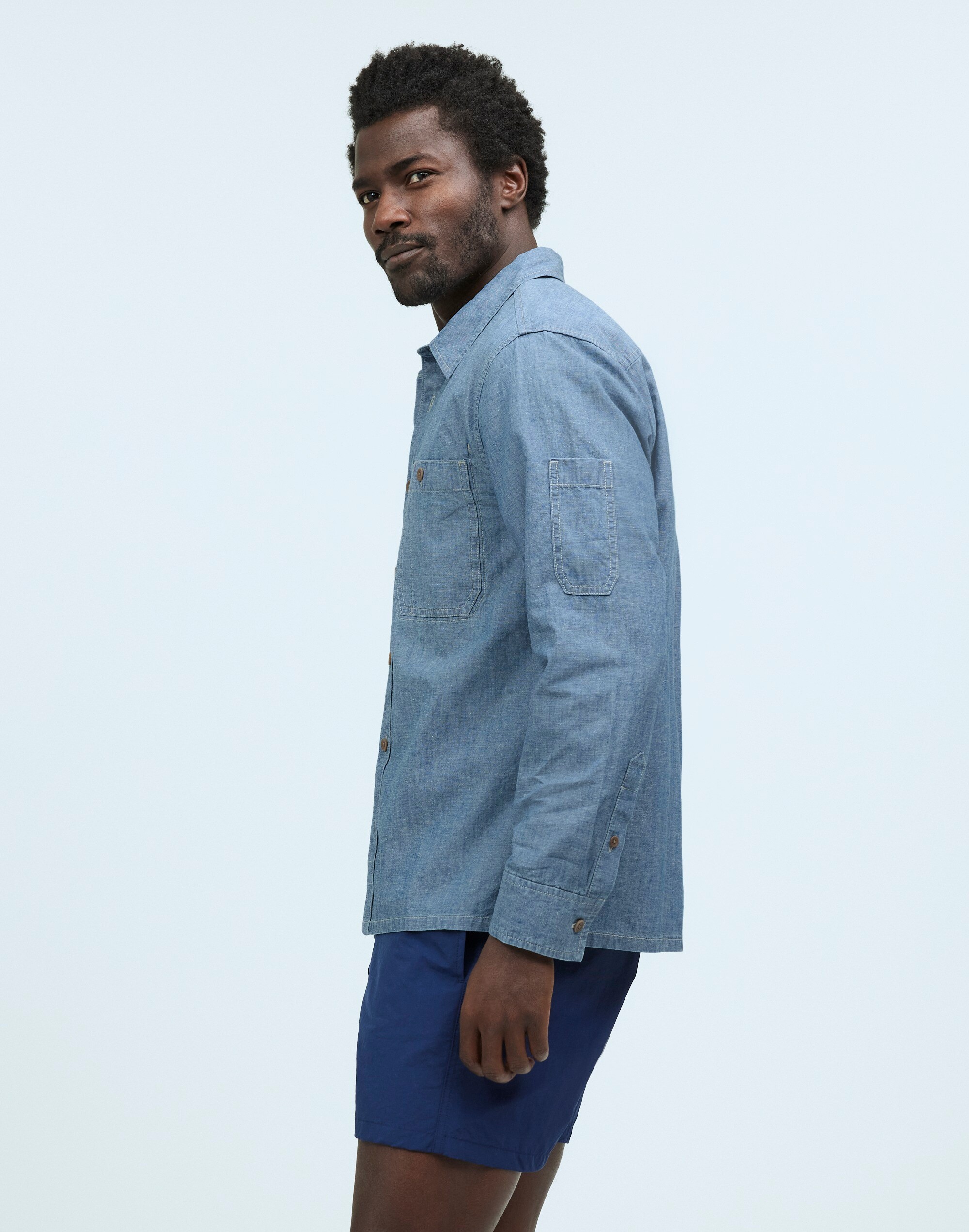 Madewell x William Ellery Chambray Button-Up Shirt