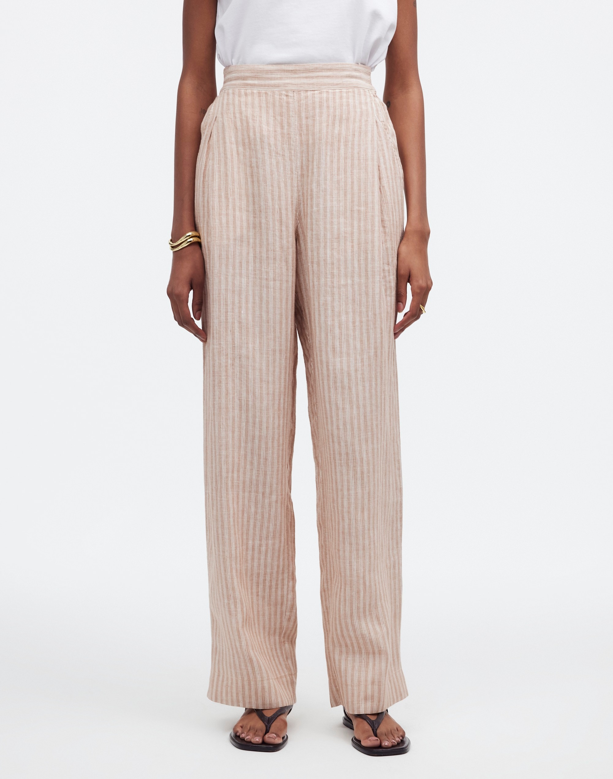 Shop Mw Pull-on Straight Crop Pants In Miso