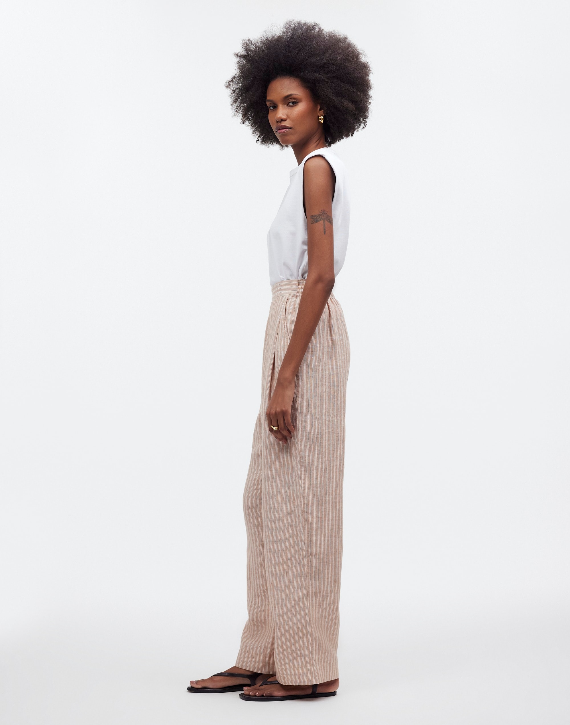 Pull-On Straight Crop Pant