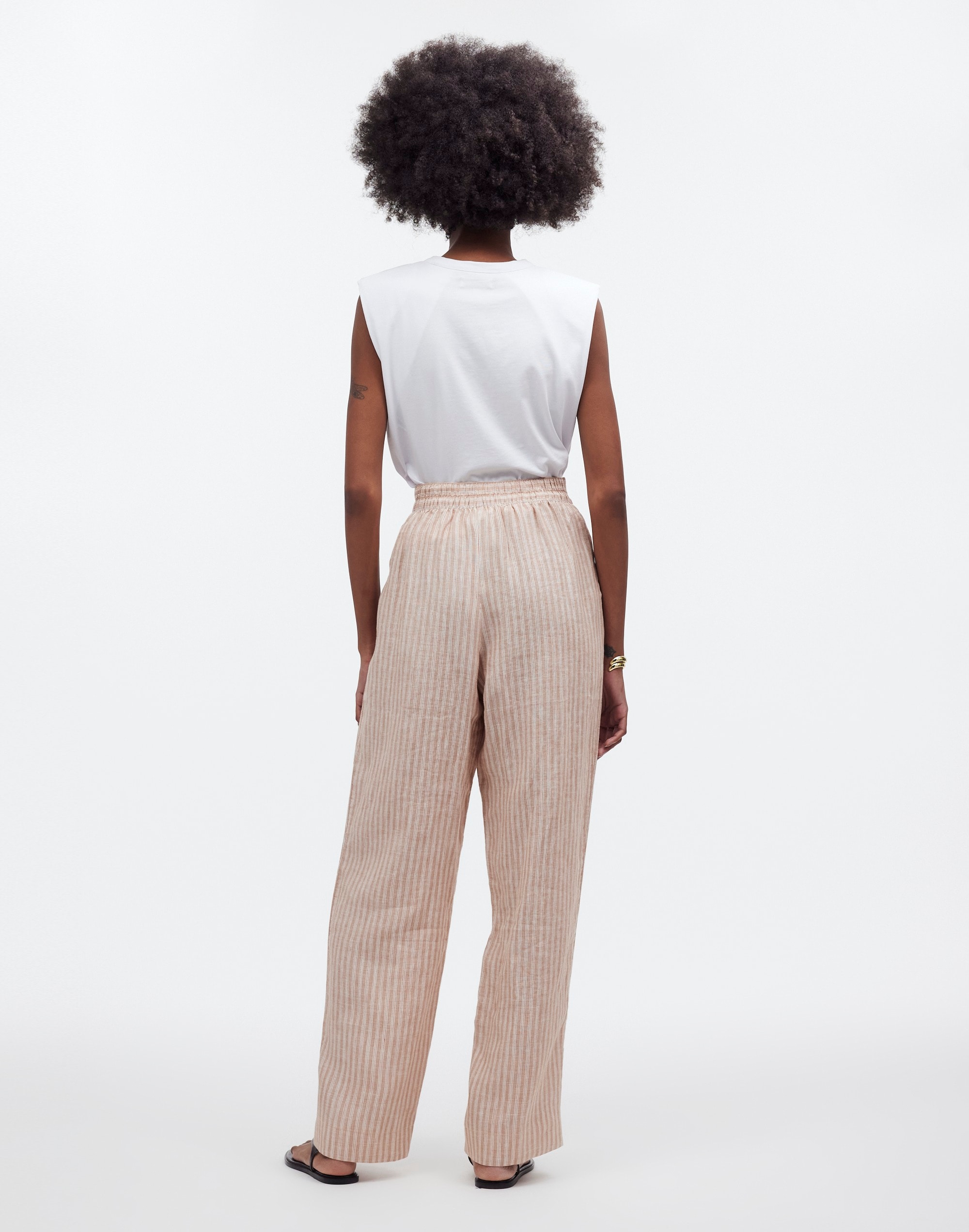 Pull-On Straight Crop Pant