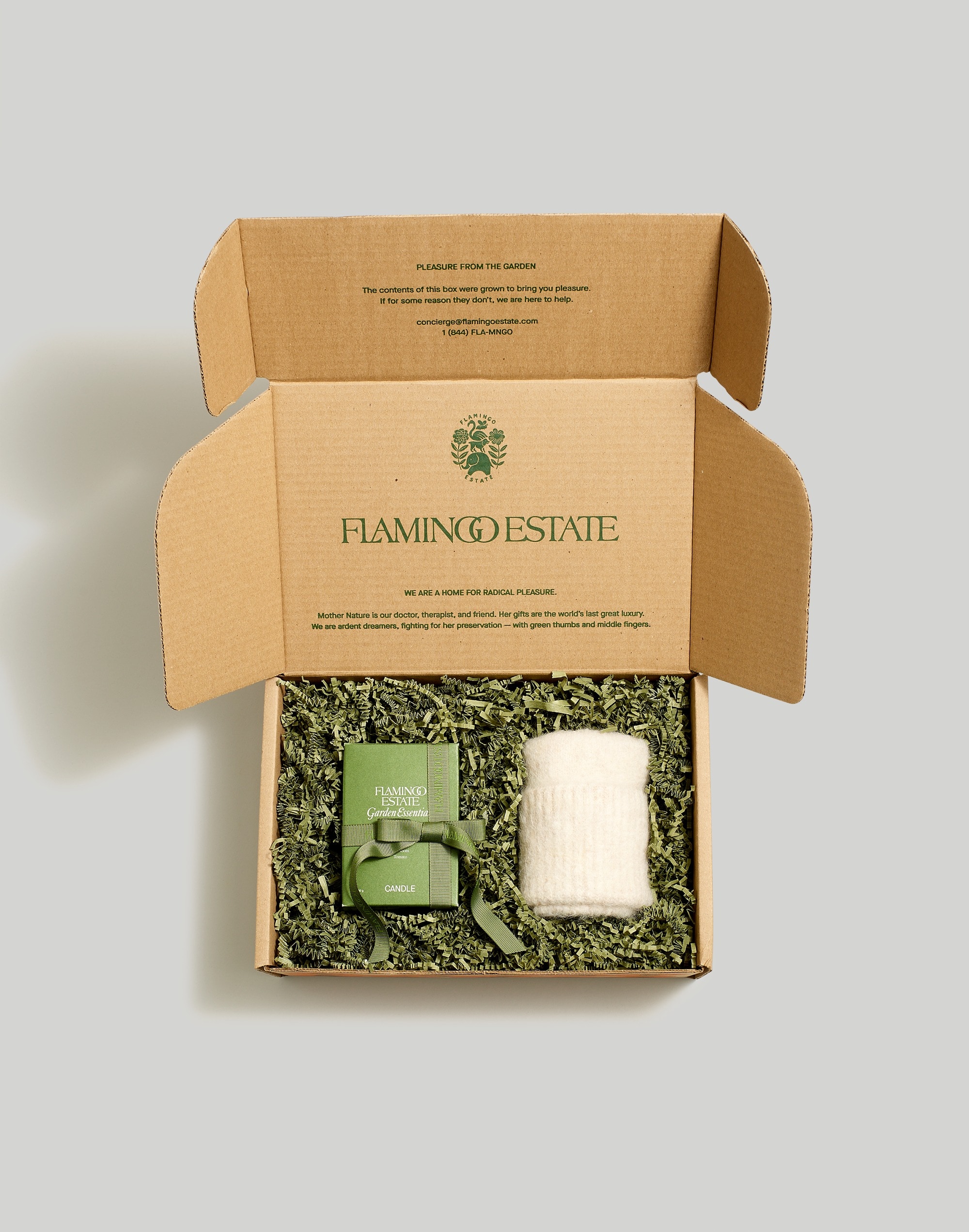 Madewell x Flamingo Estate Beanie &amp; Candle Gift Set