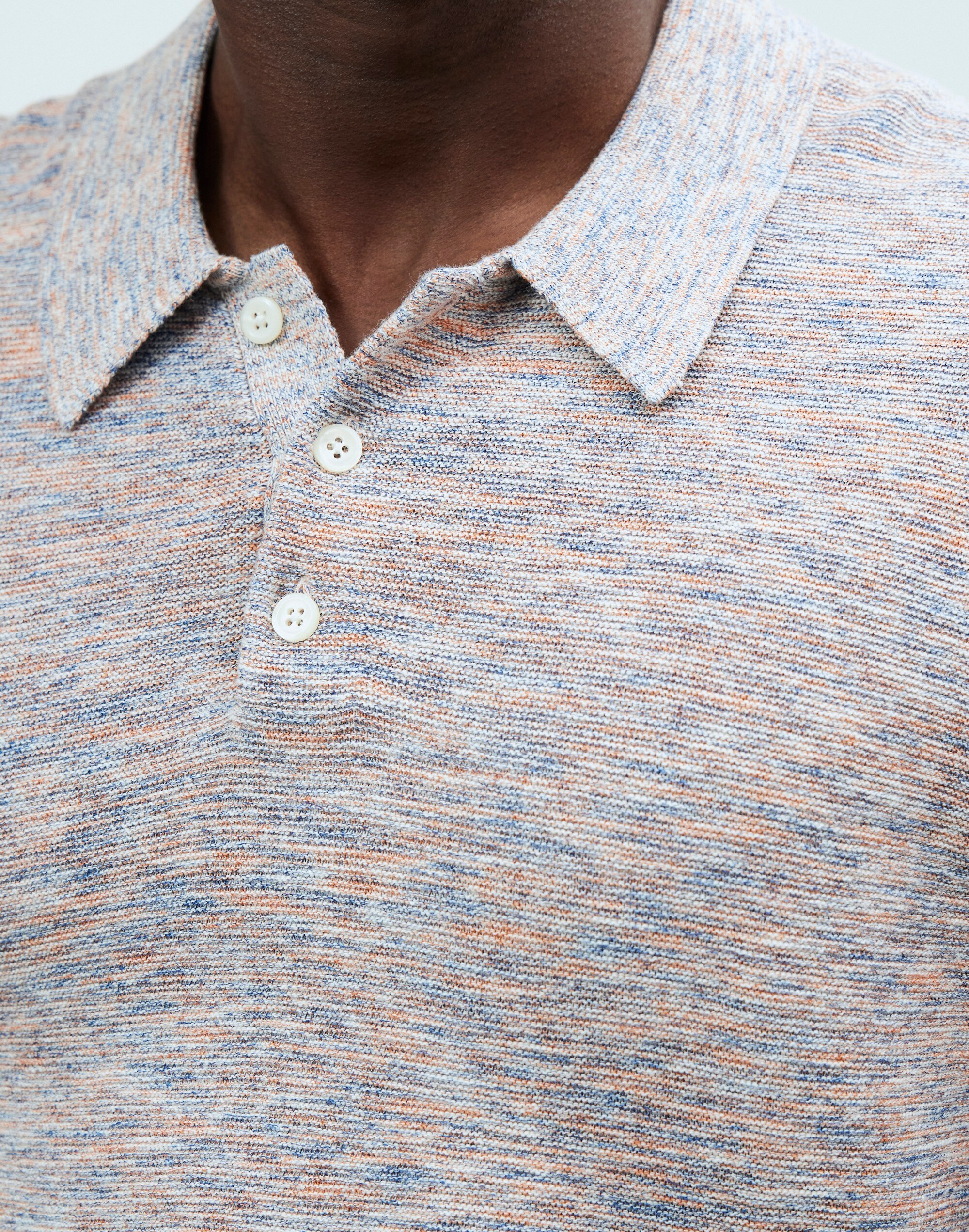 Space-Dyed Sweater Polo