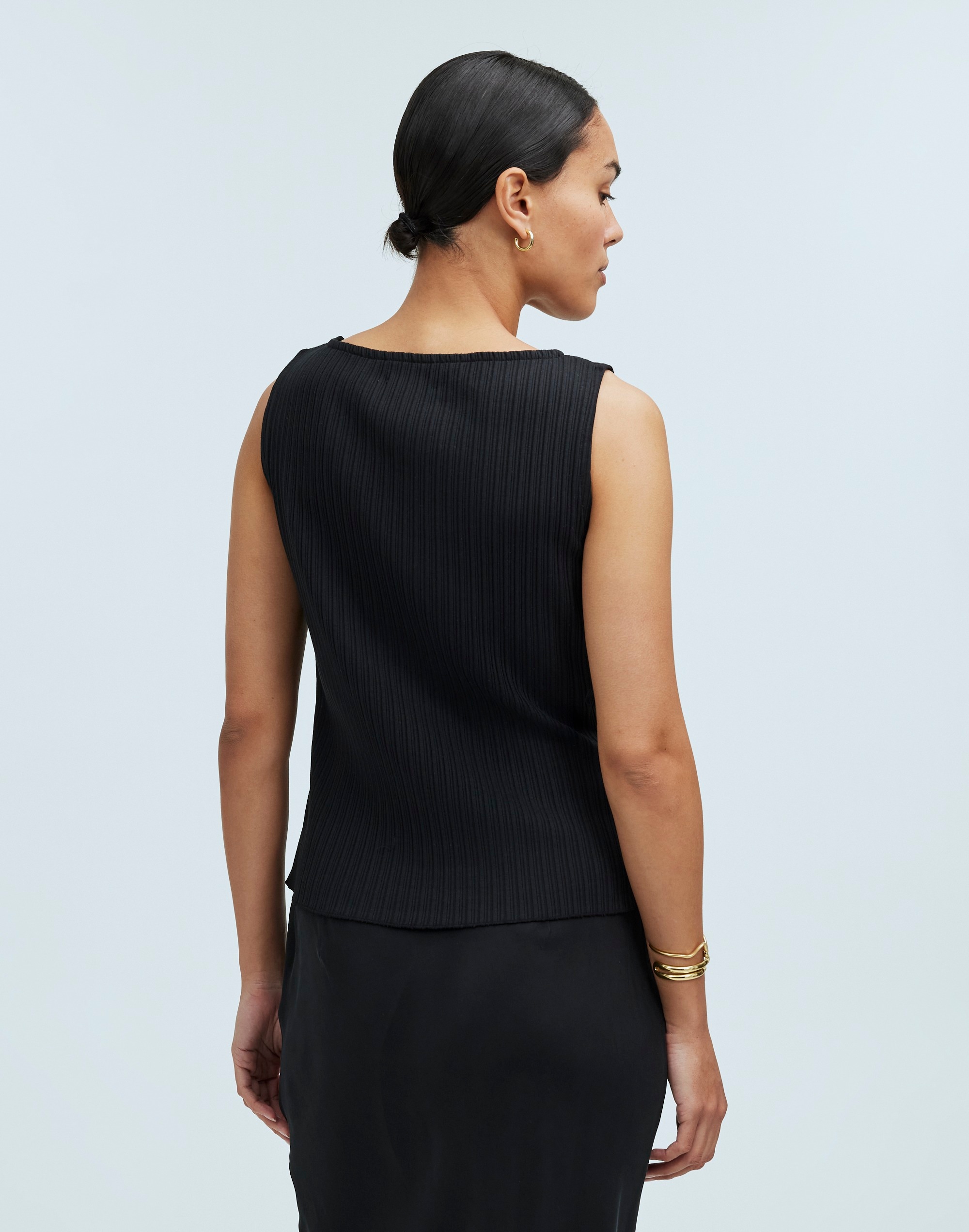 Ribbed Boatneck Tank