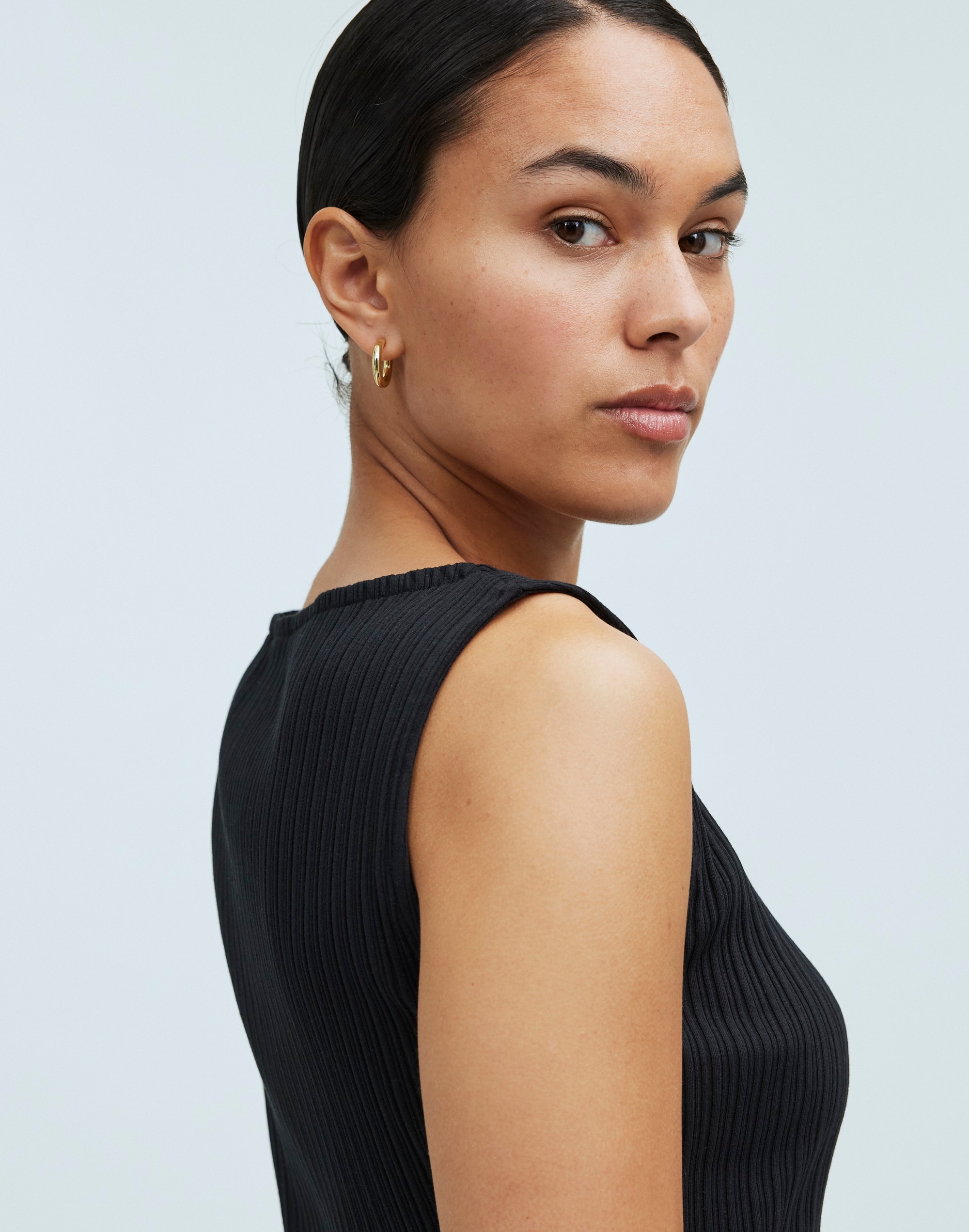 Ribbed Boatneck Tank