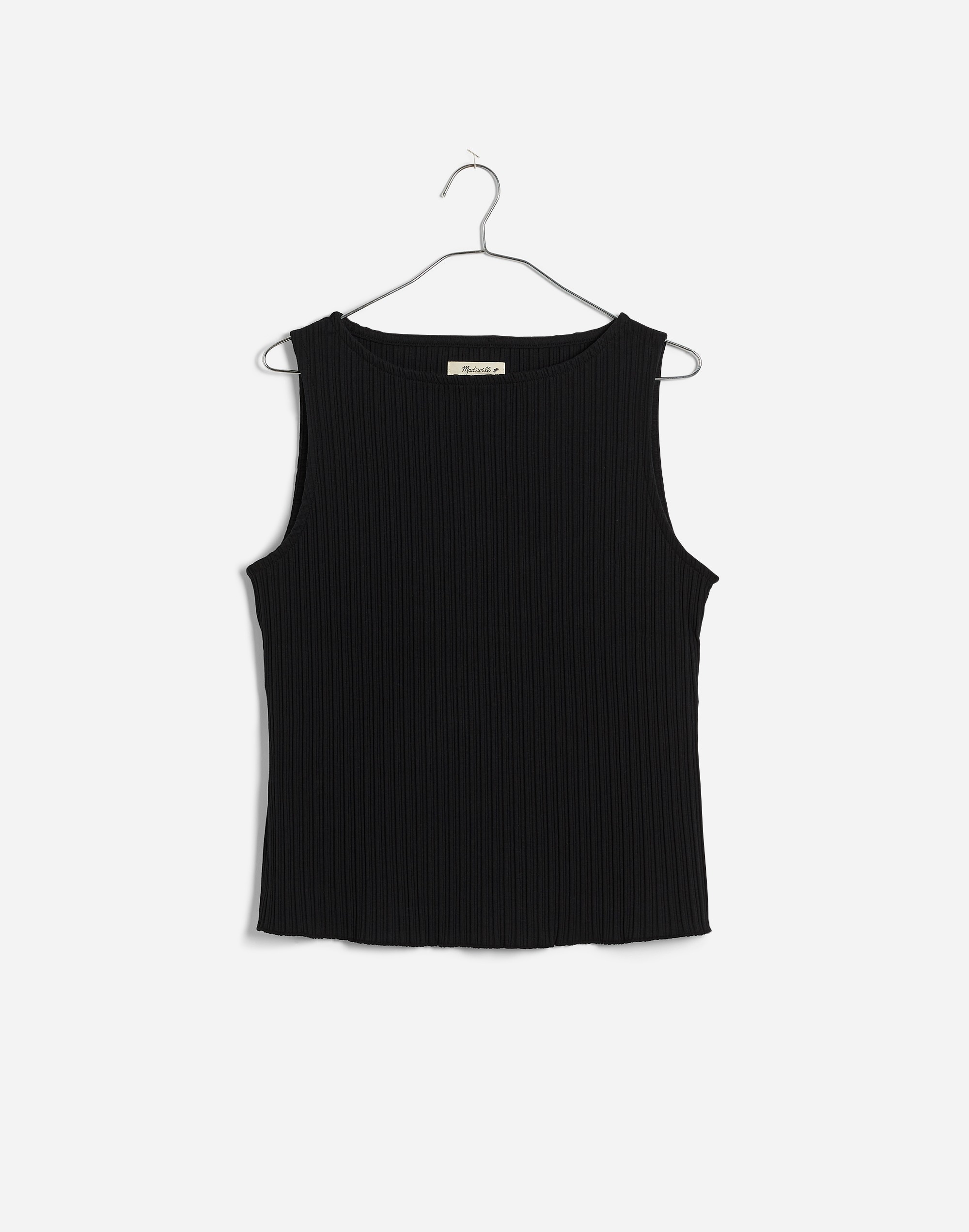Ribbed Boatneck Tank