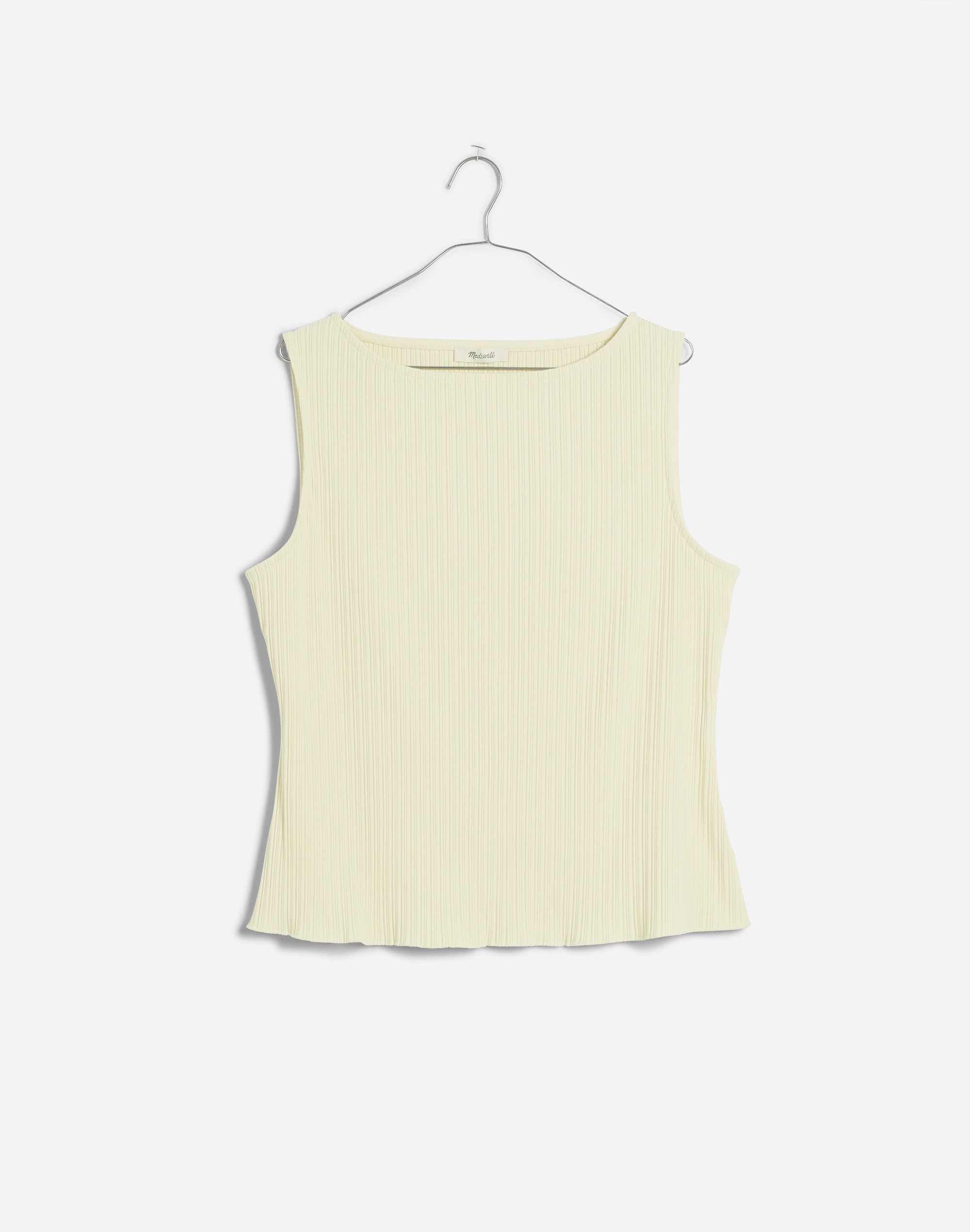 Ribbed Boatneck Tank