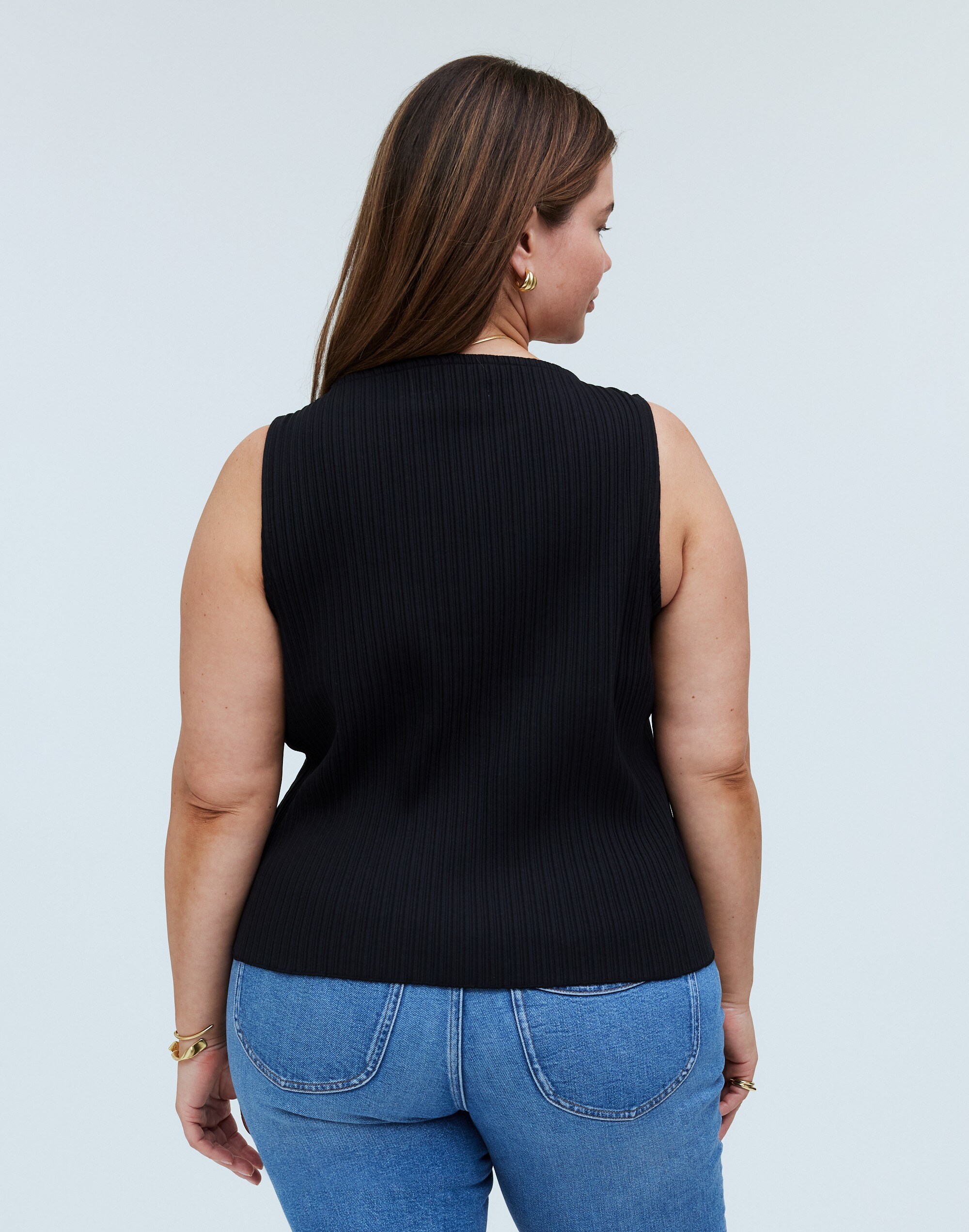Plus Ribbed Boatneck Tank