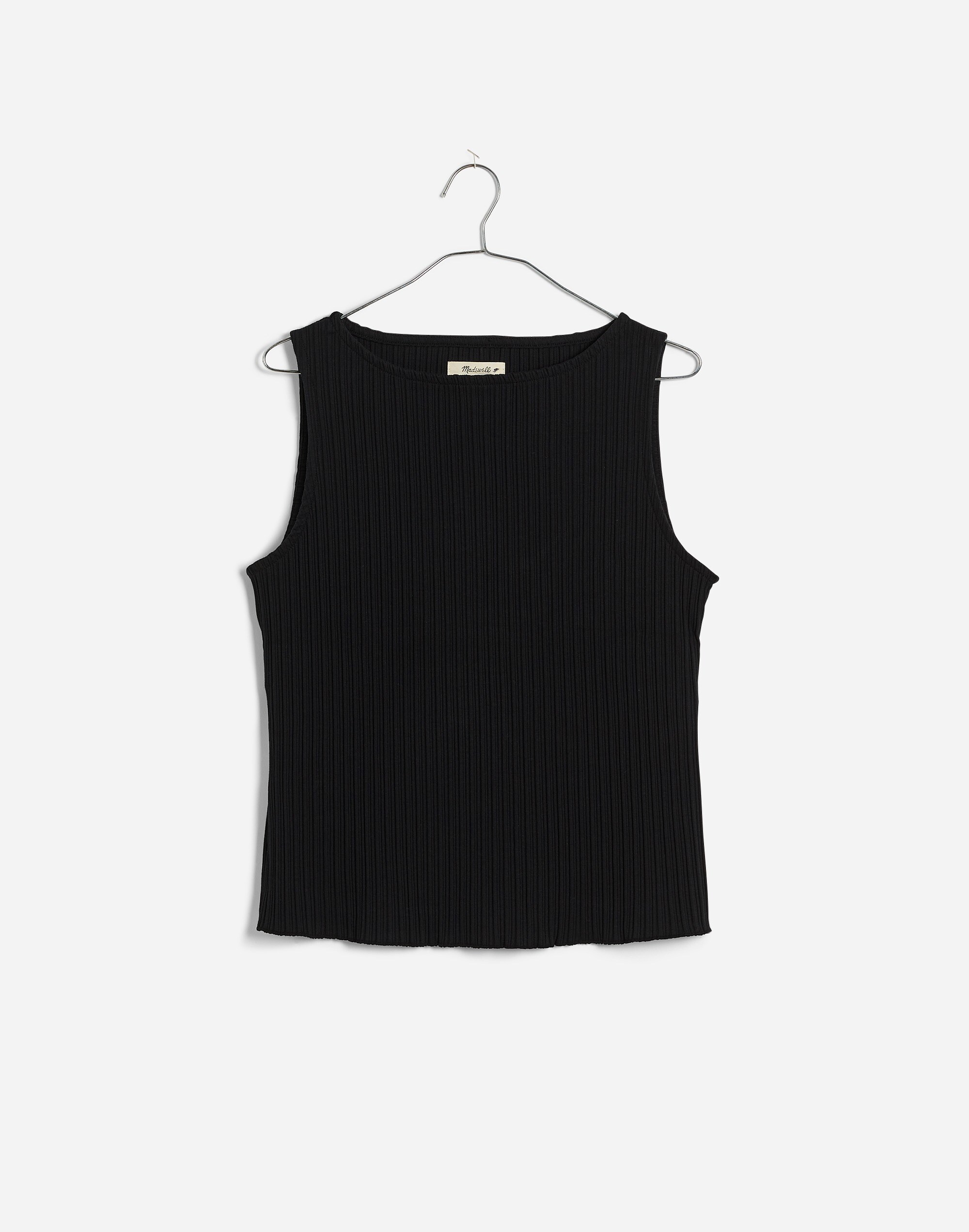 Plus Ribbed Boatneck Tank