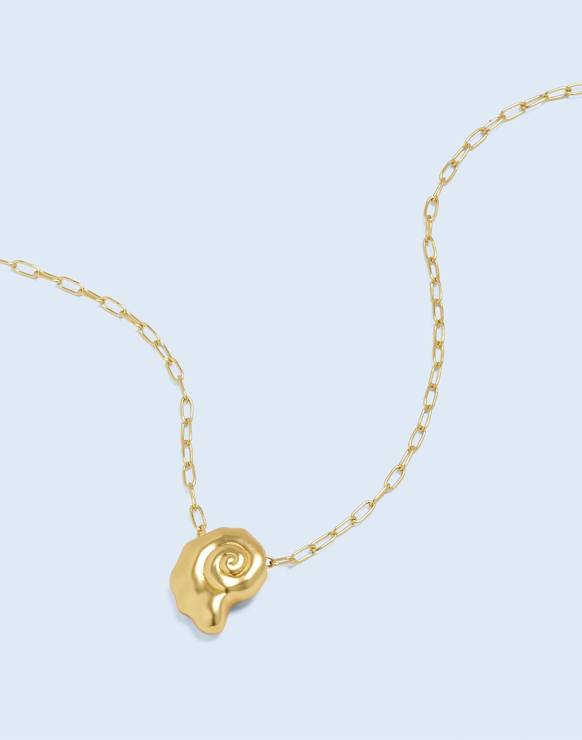 Mw Nautical Pendant Necklace In Gold