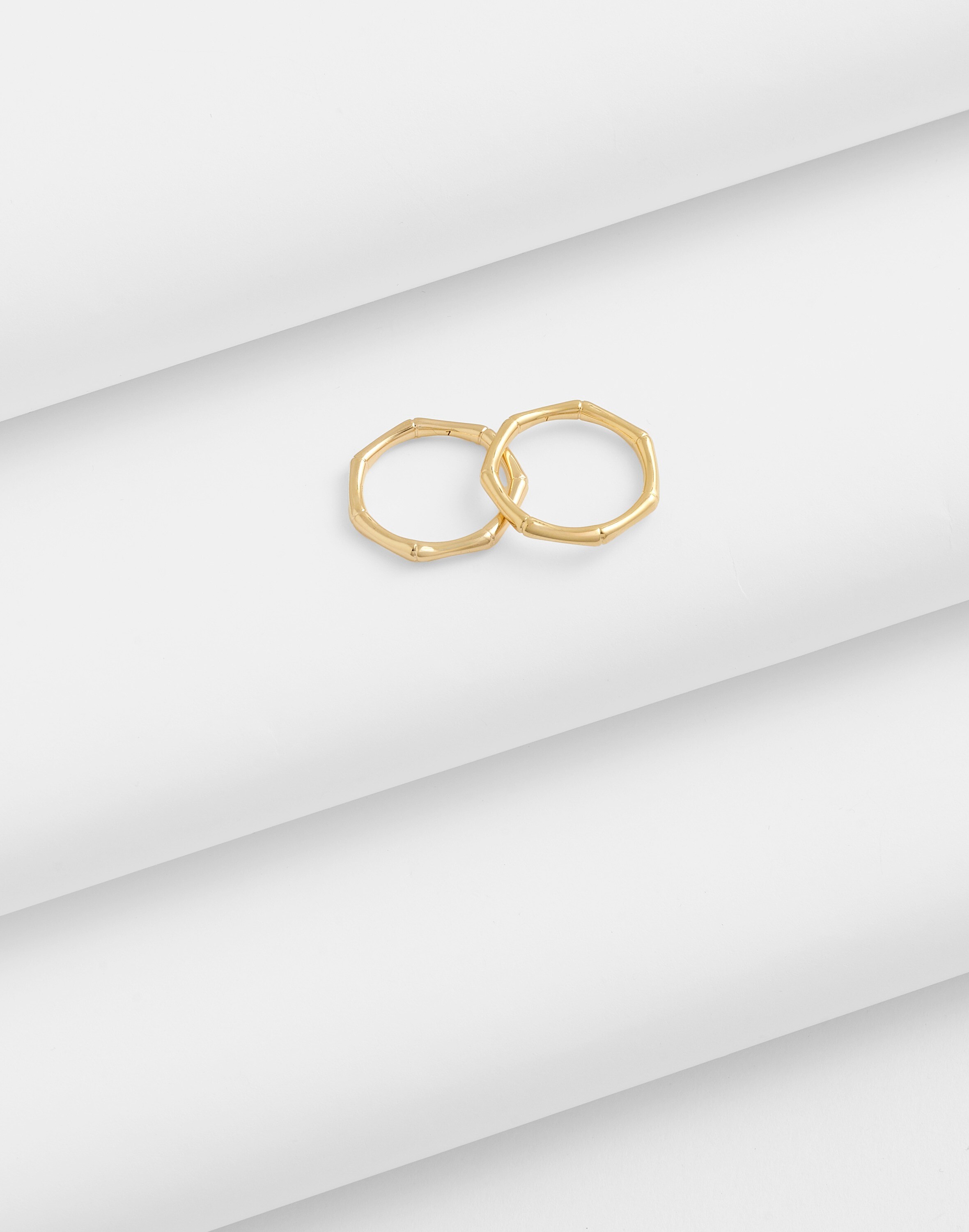 Demi-Fine Bamboo Stacking Ring Set