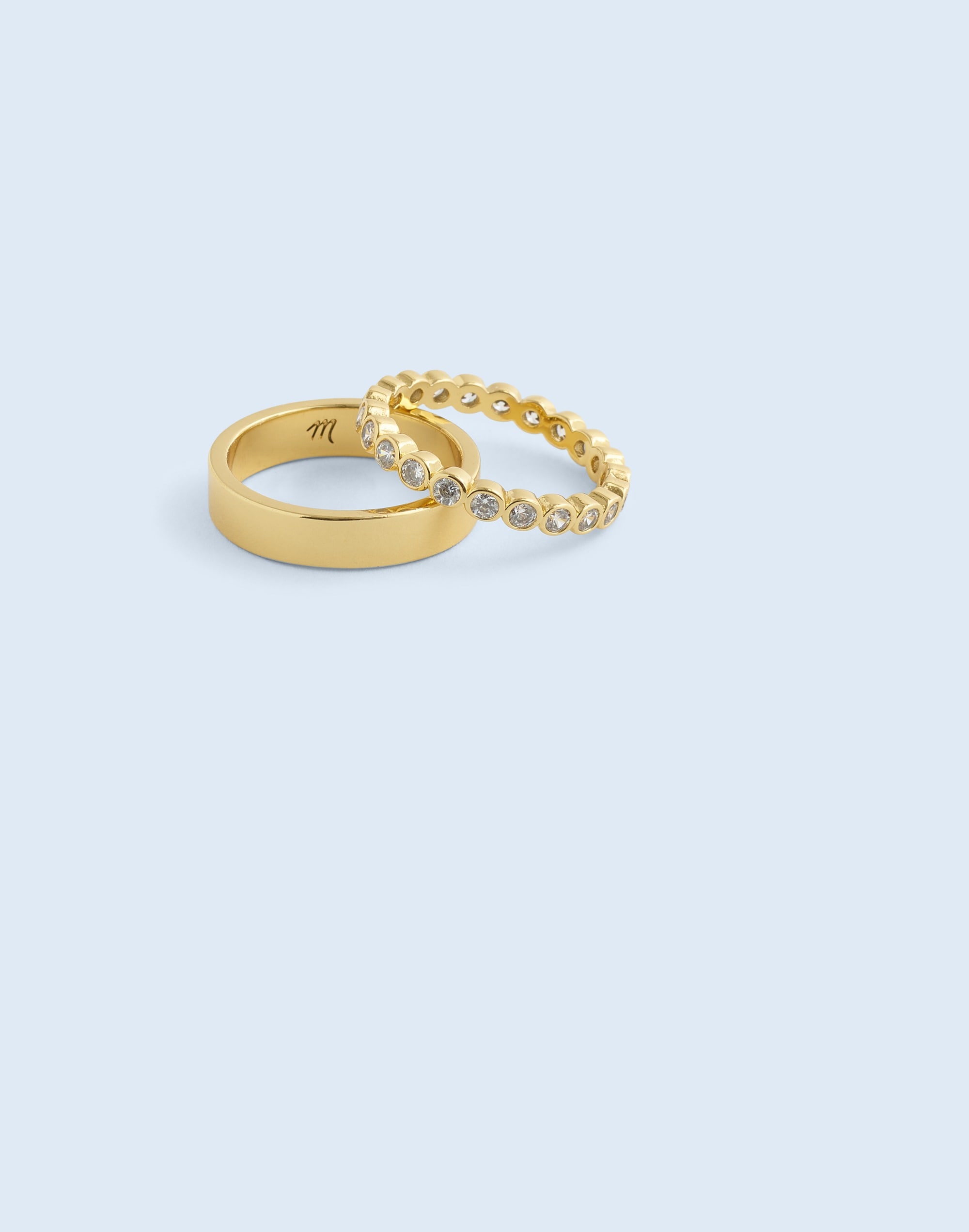 The Tennis Collection Bezel Set Crystal Stacking Ring