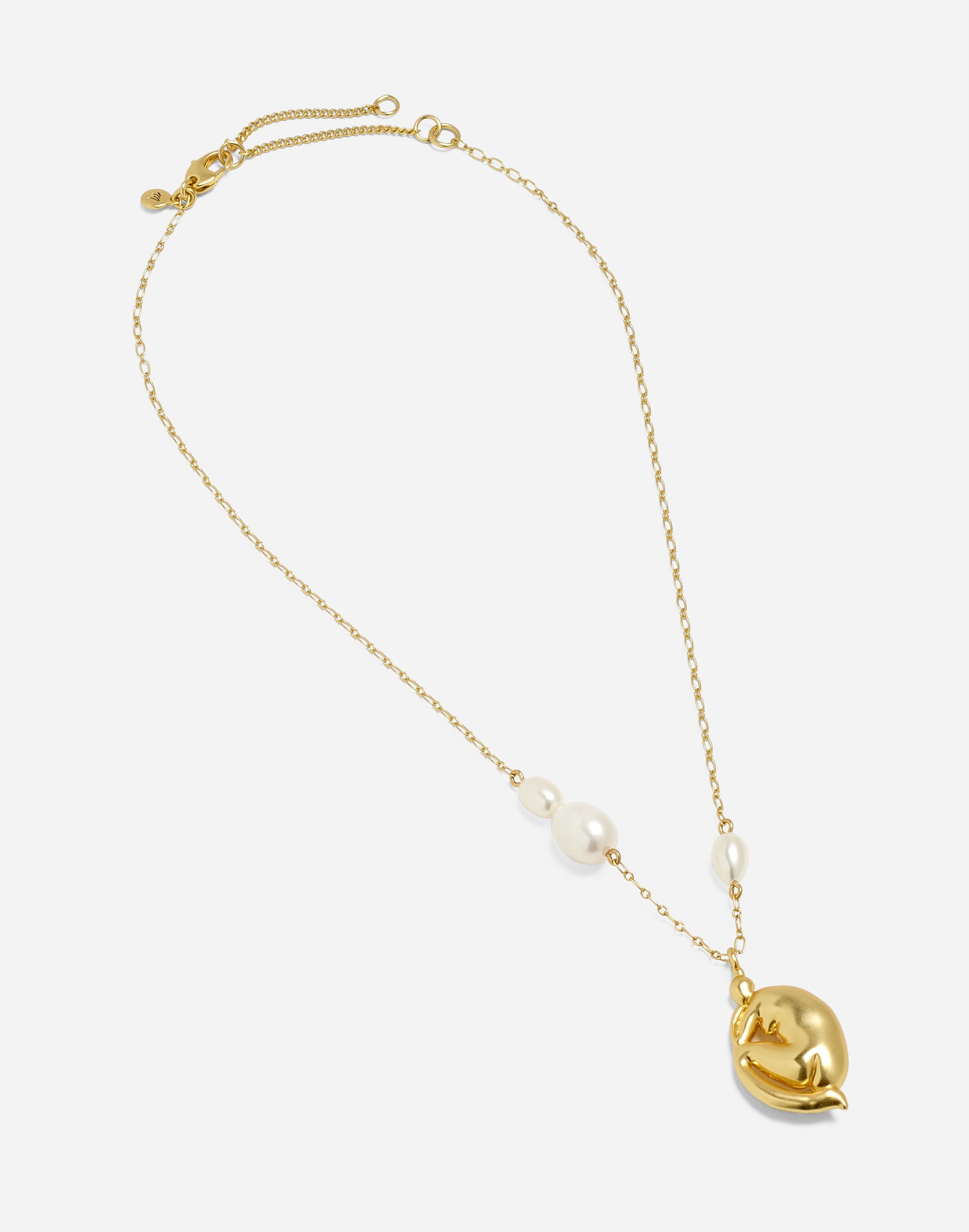 Madewell x Laetitia Rouget Freshwater Pearl Beaded Pendant Necklace