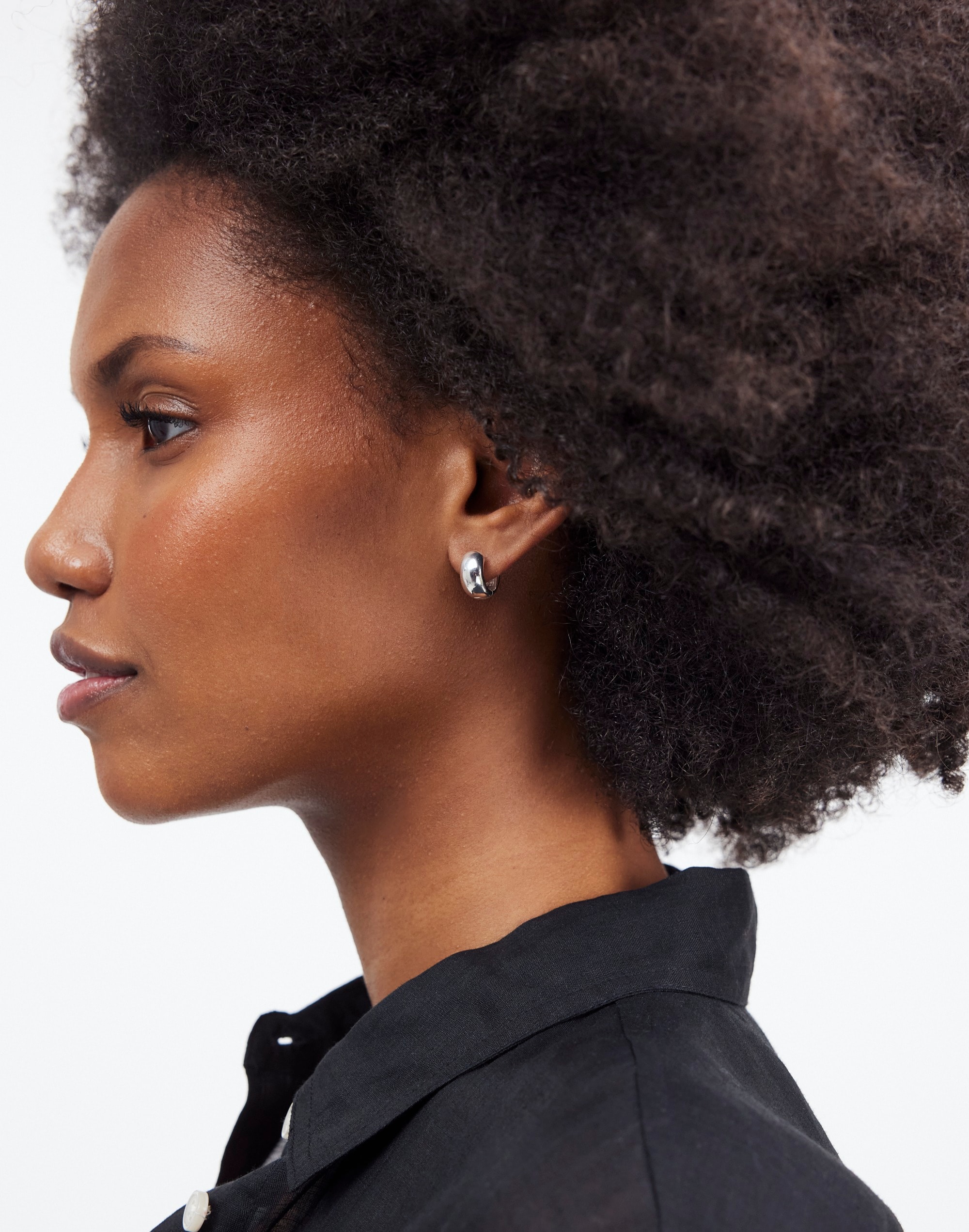 Demi-Fine Chunky Huggie Hoop Earrings | Madewell