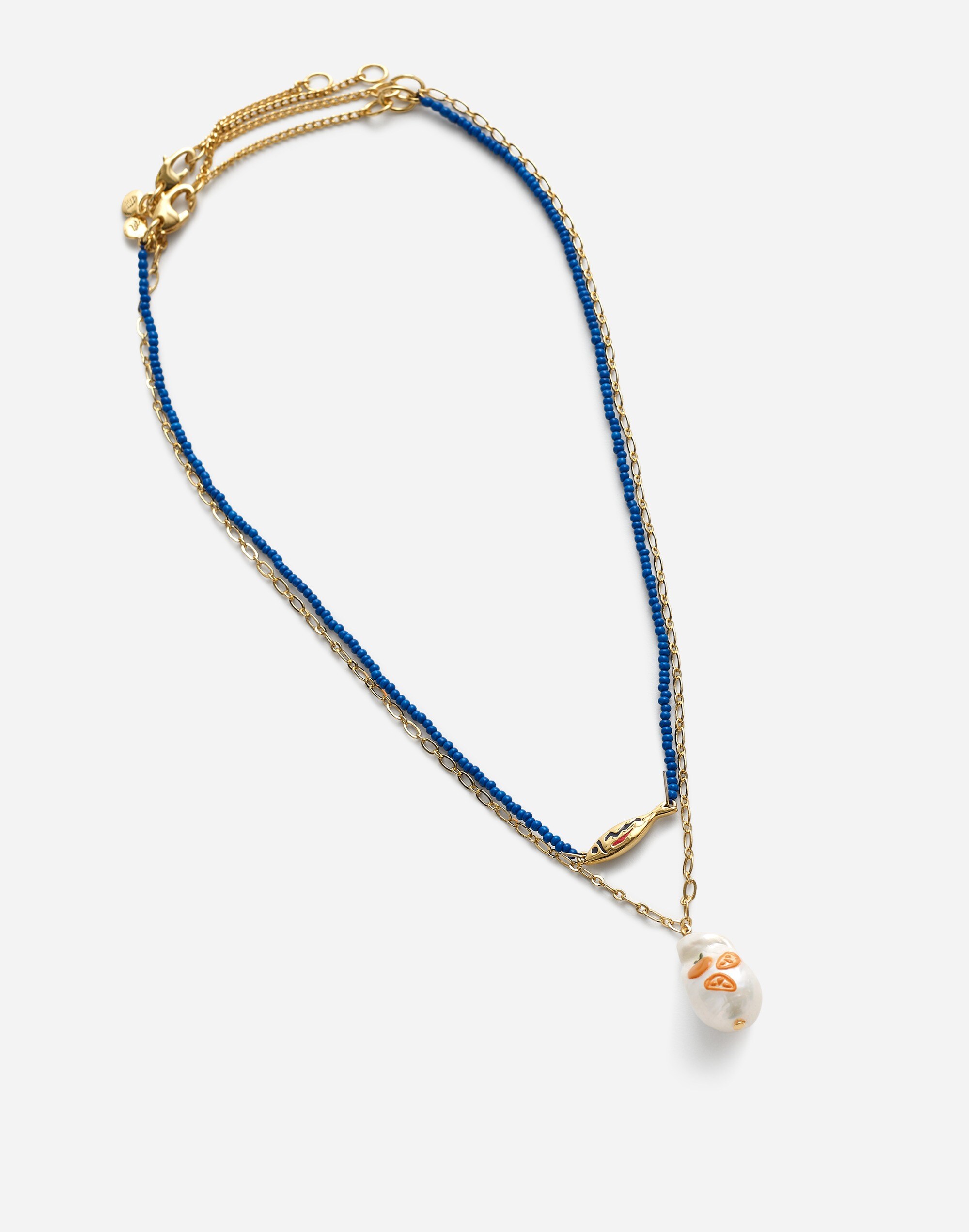 Madewell x Lisa Says Gah! Two-Pack Freshwater Pearl Necklace Set