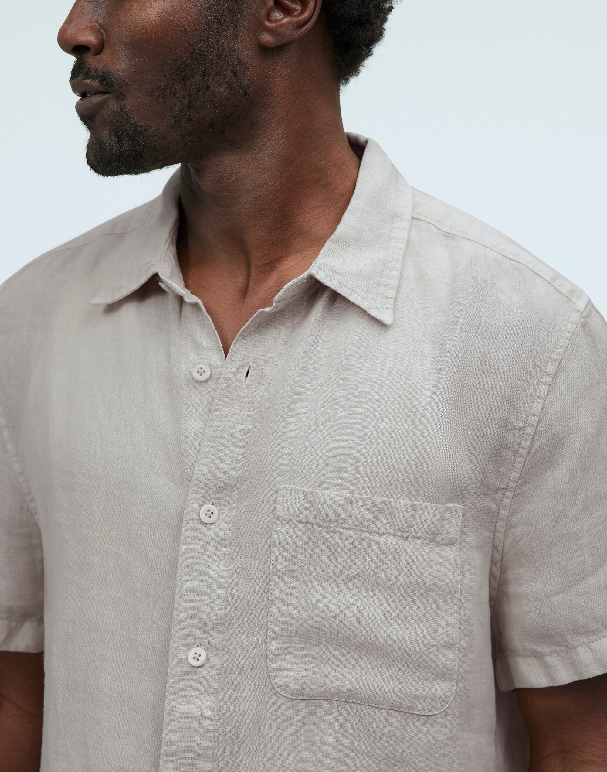 Easy Short-Sleeve Shirt in Linen | Madewell