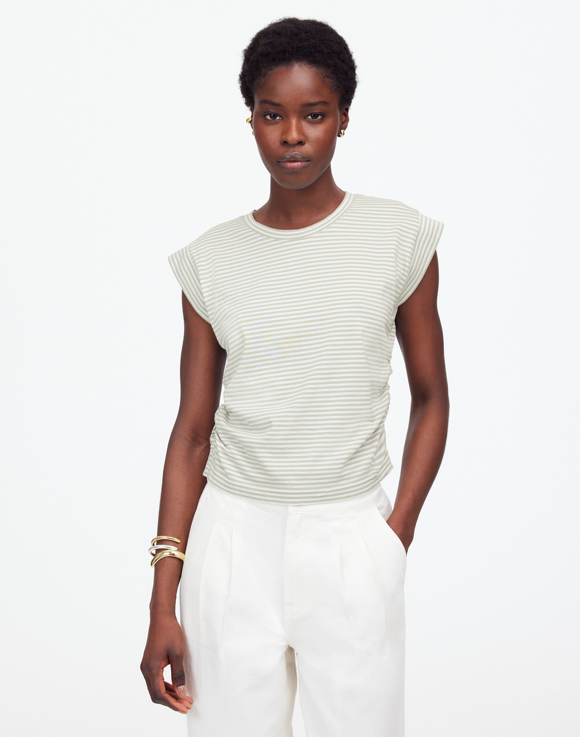 Side-Cinch Muscle Tee