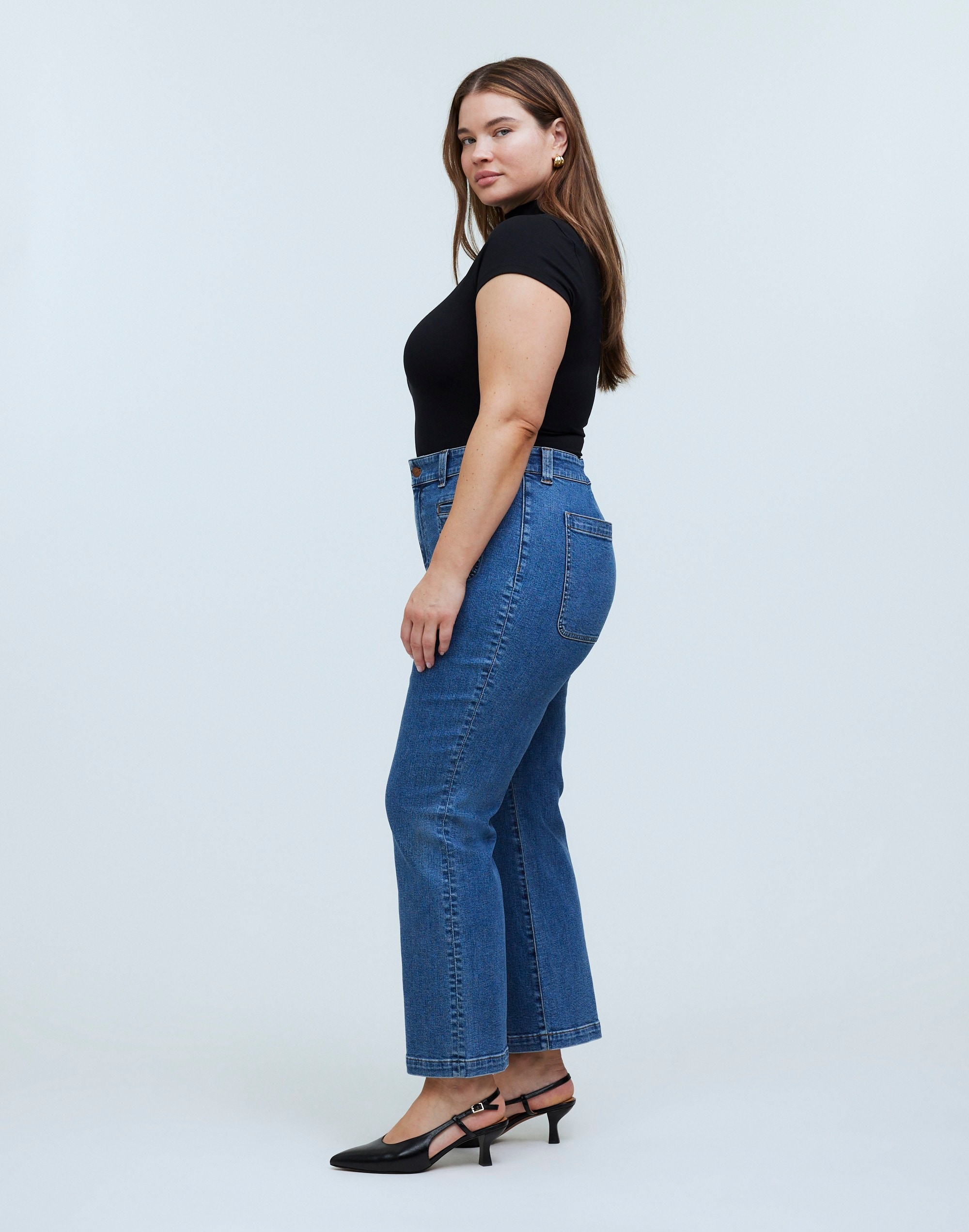 Plus Kick Out Crop Jeans