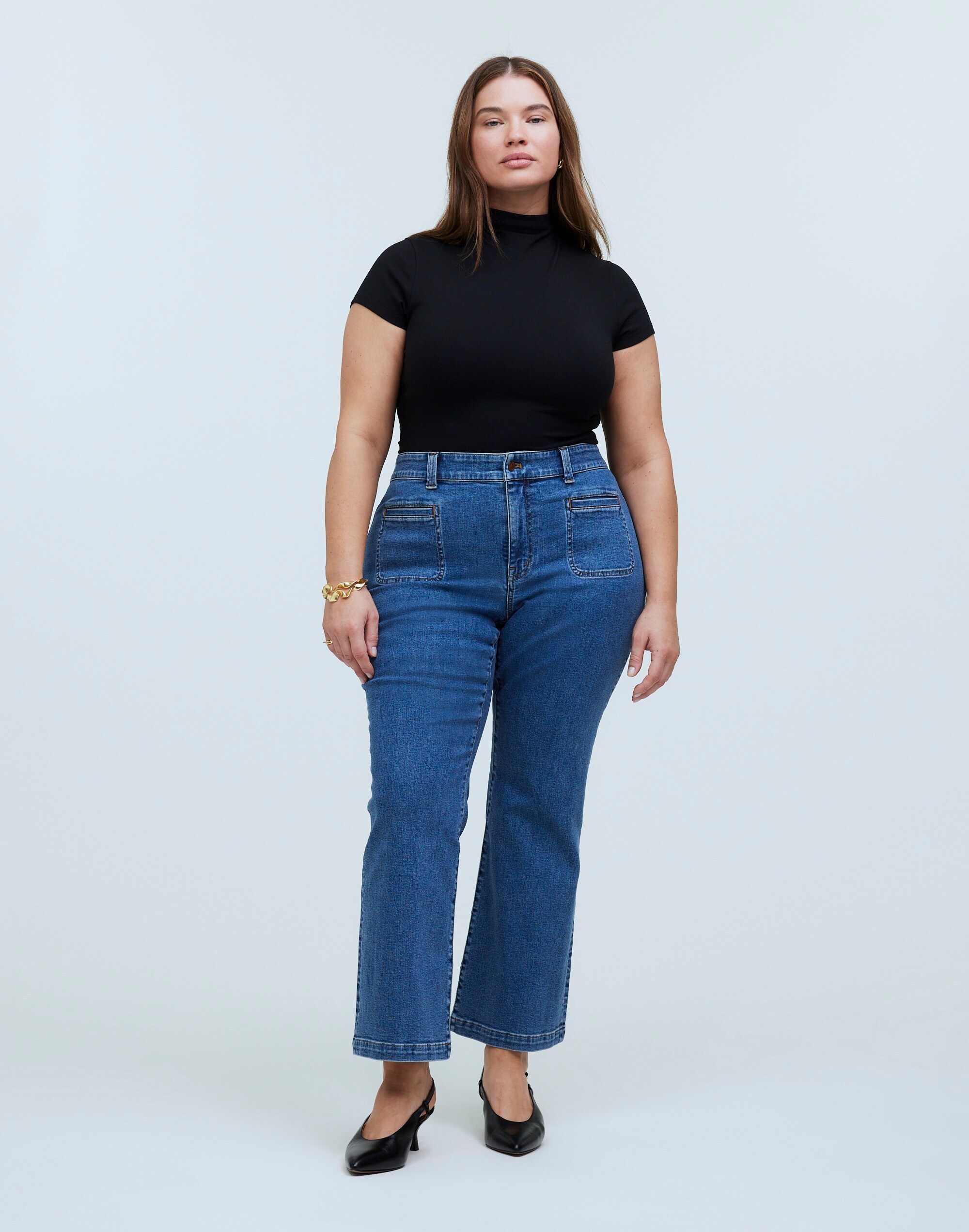 Plus Kick Out Crop Jeans