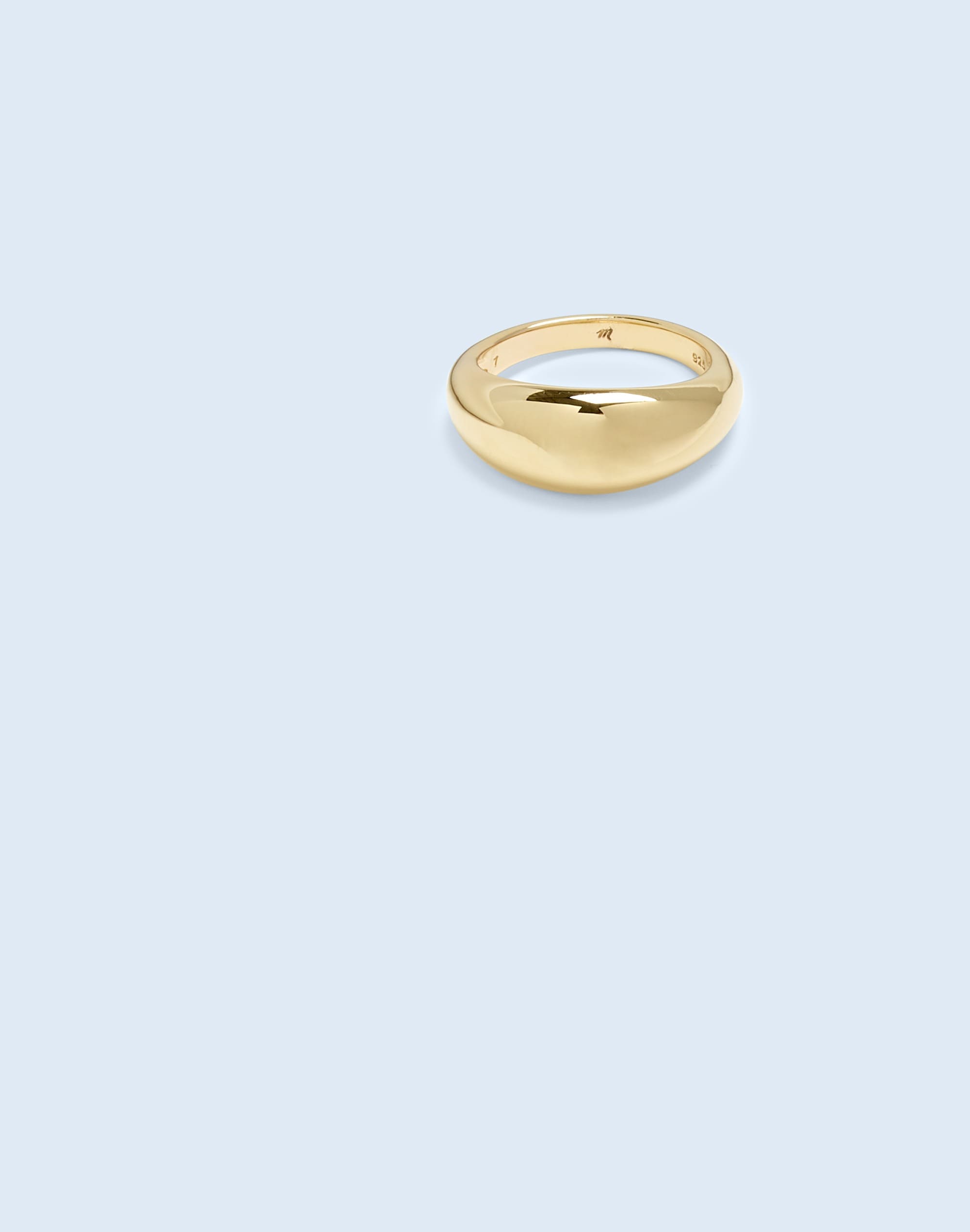 Mw Demi-fine Dome Ring In 14k Gold