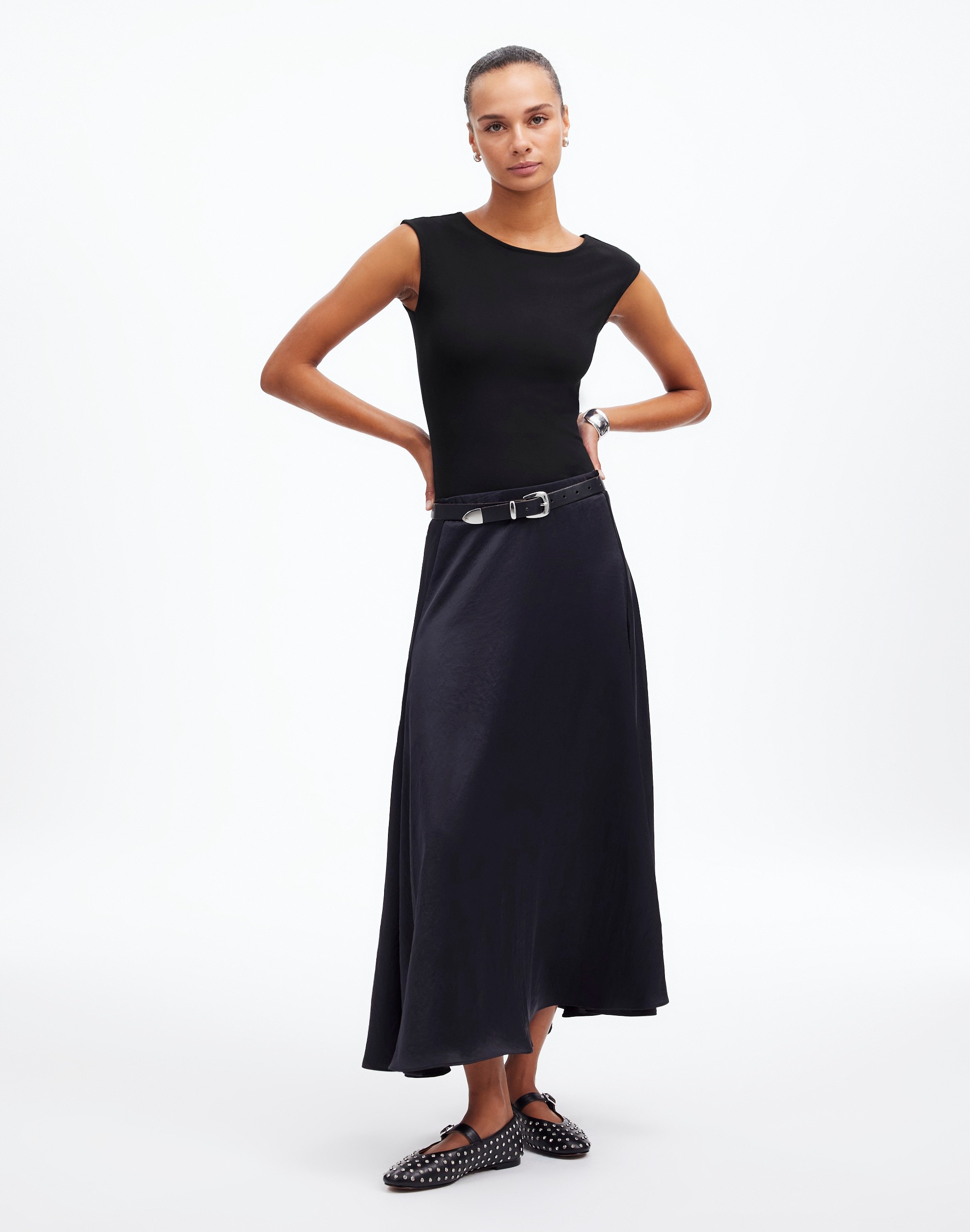 Scoopneck Cap-Sleeve Tee