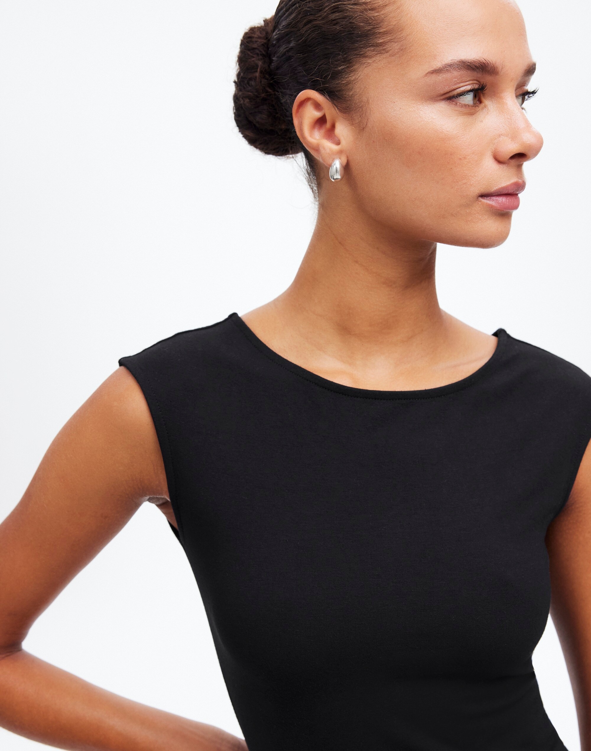 Scoopneck Cap-Sleeve Tee